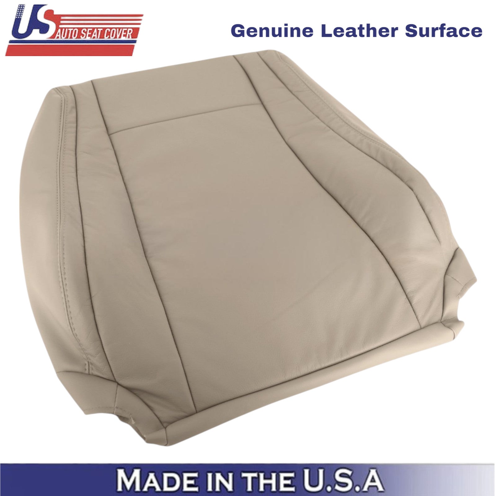 2007-2013 For Toyota Tundra Genuine Leather front Passenger Top Cover Sand Beige