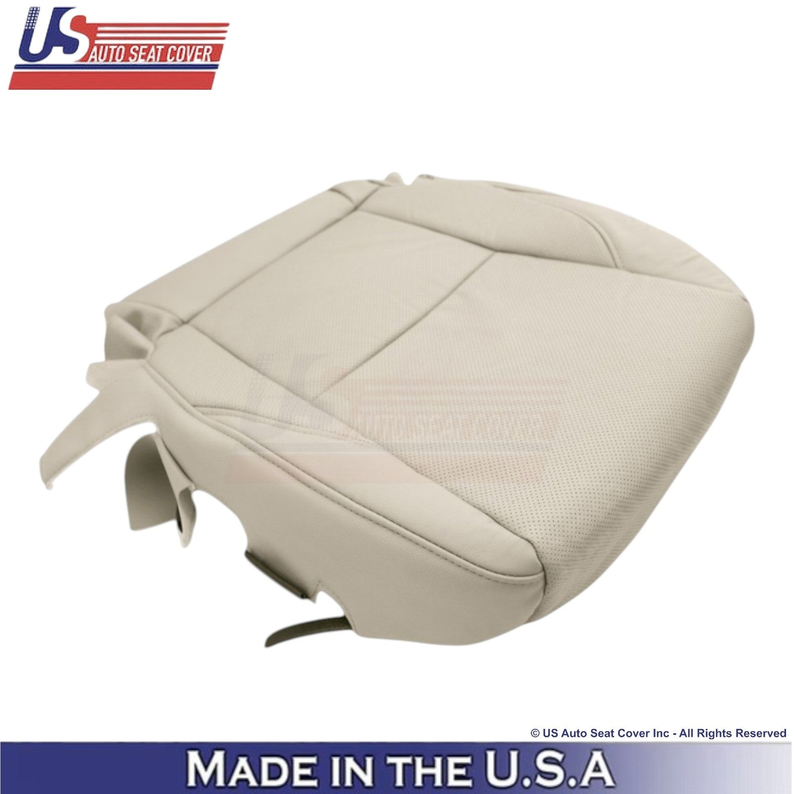 2007-2012 For Lexus ES350 Leatherette Perf. Front Seat Covers Parchment Tan
