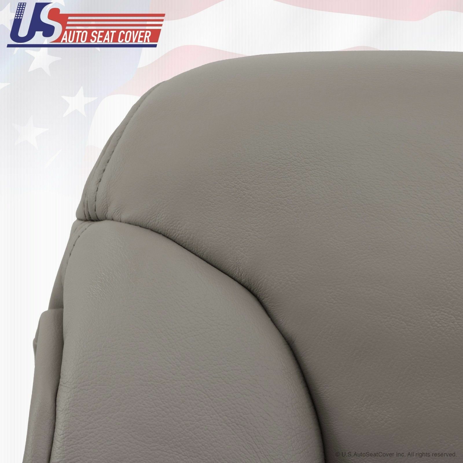 1995 -1999 Chevrolet C/K 1500 PASSENGER top Lean Back Leather Seat Cover Gray
