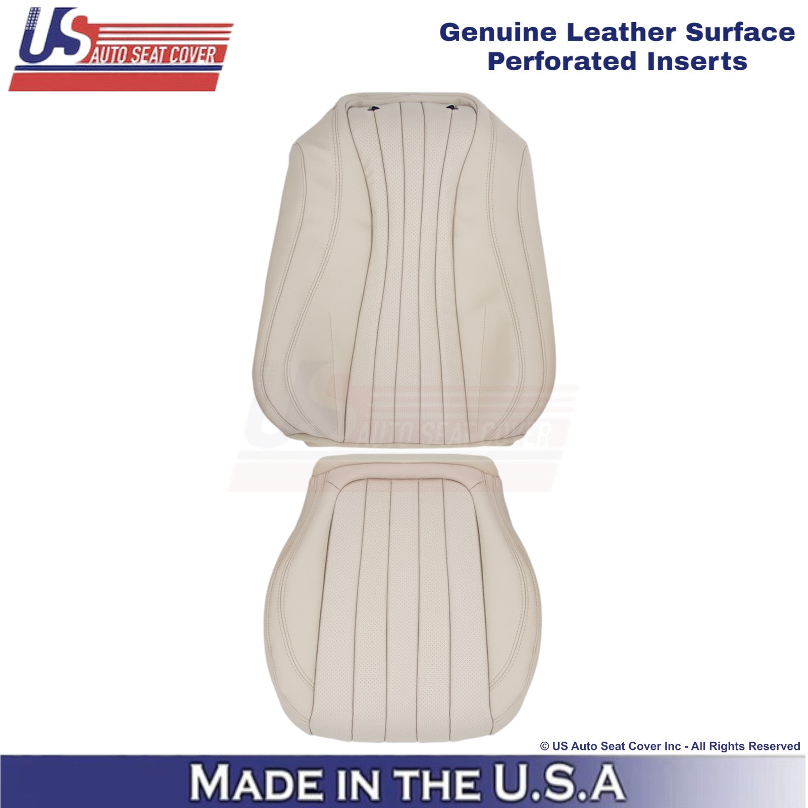 2017-2023 Fits Mercedes Benz E-Class Genuine Leather Driver Covers Macchiato