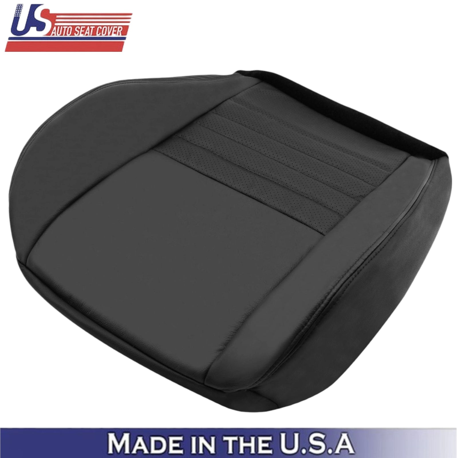 1999-2004 For Ford Mustang GT Leather Passenger Side Seat Covers Dark Charcoal