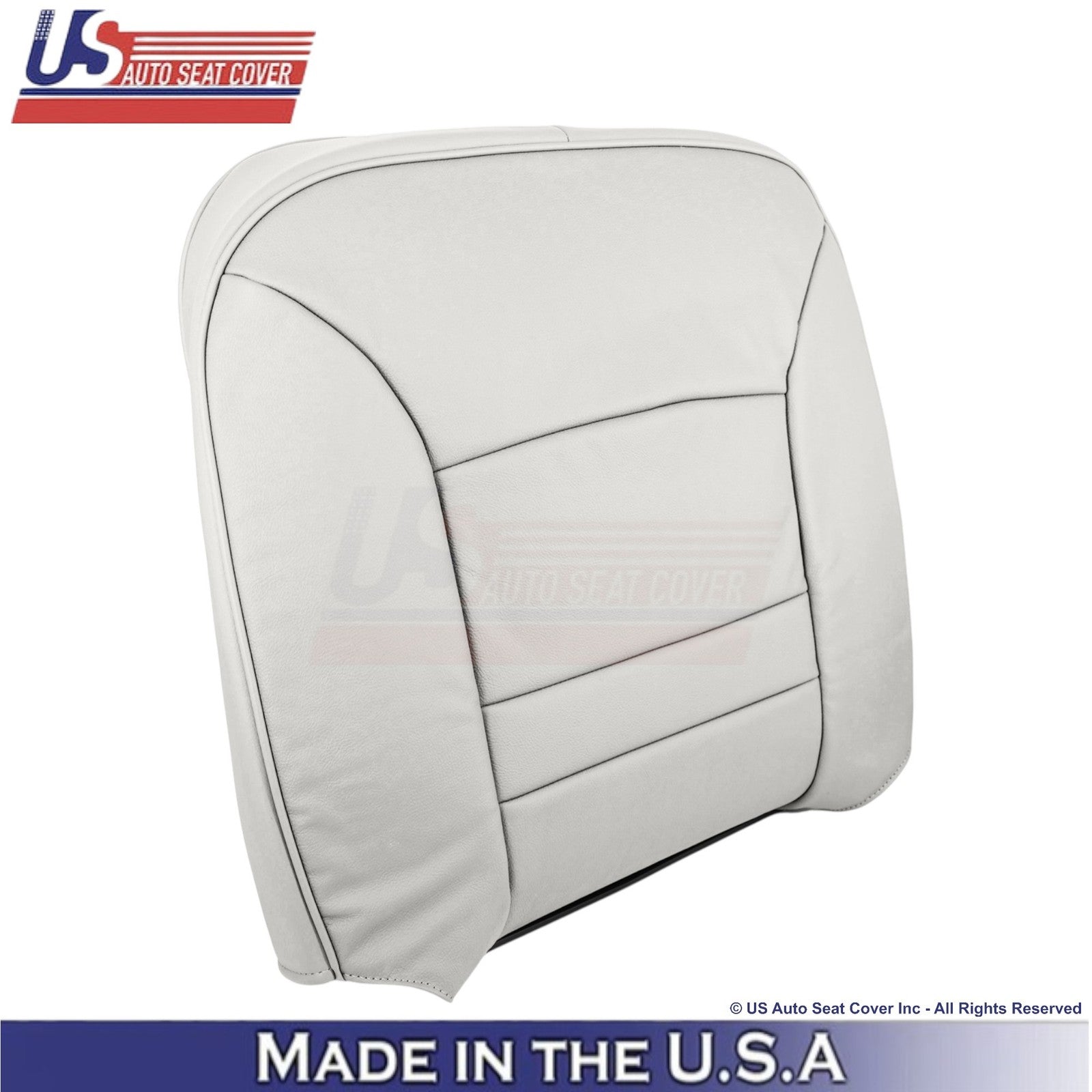 1998-2002 For Ford Crown Victoria Leatherette Passenger Side Seat Covers White