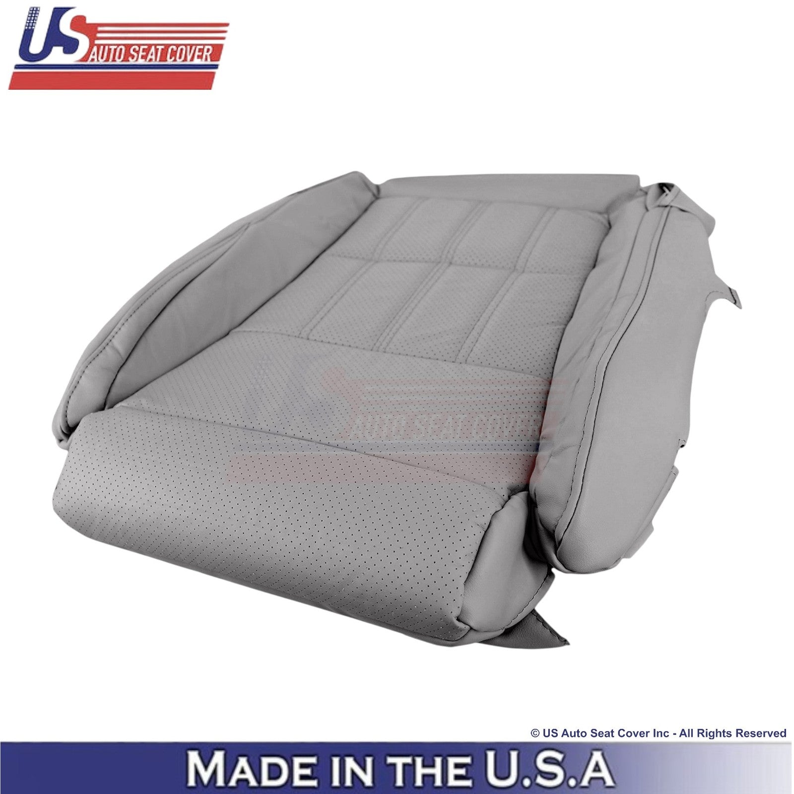 2016-2018 Fits Lexus ES 350 Leatherette Driver Bottom Seat Cover Stratus Gray