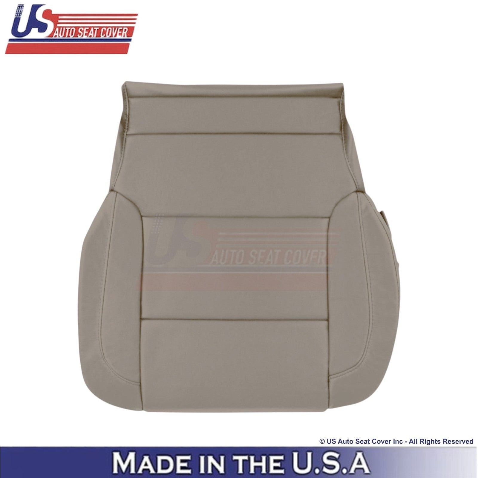2014-2019 For Chevy Silverado 1500 LT Genuine Leather Passenger Side Covers Dune