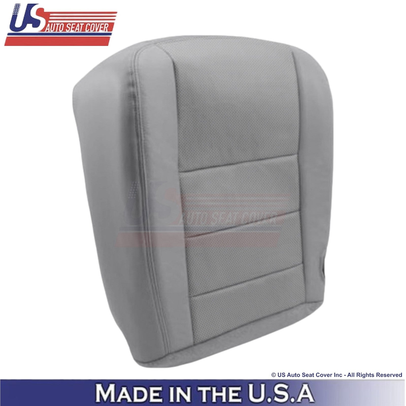 2002-2003 Fits Ford F250 F350 Lariat Leatherette Perf Driver Side Covers Gray