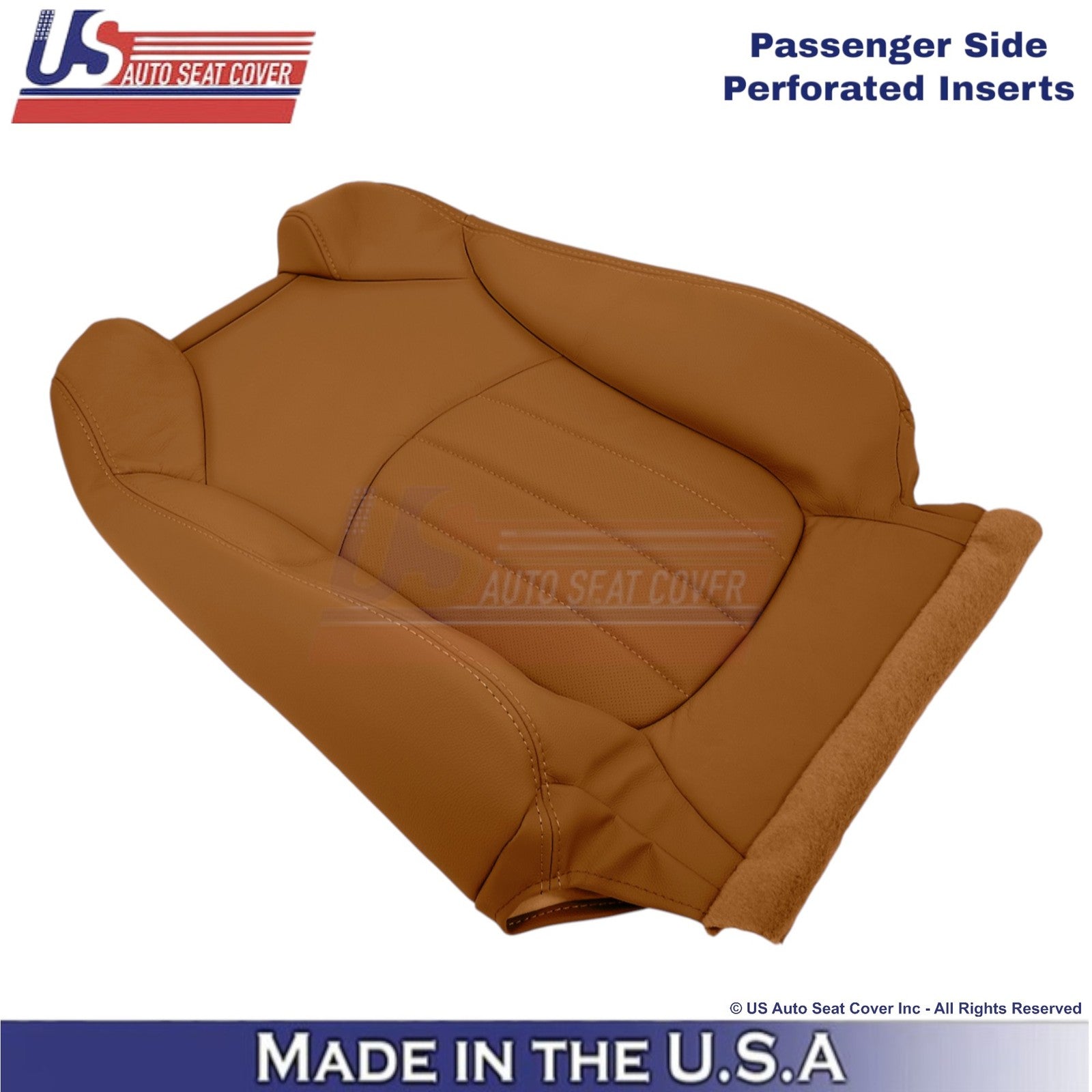 2013-2014 Fits Chevy Traverse Leather Perforated Front Replacement Covers Mojave