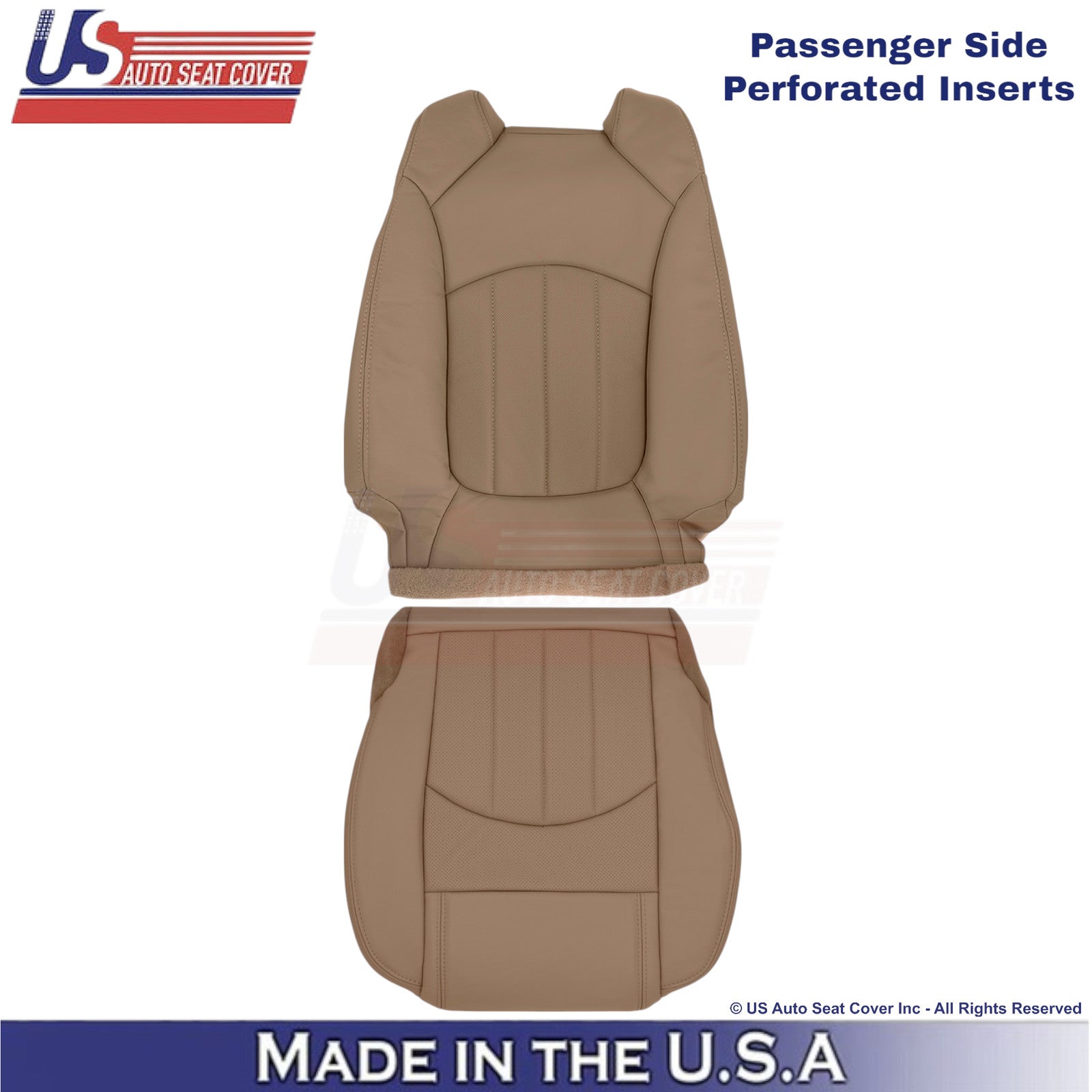 2013-2017 For Buick Enclave Leather Passenger Replacement Covers Choccachino