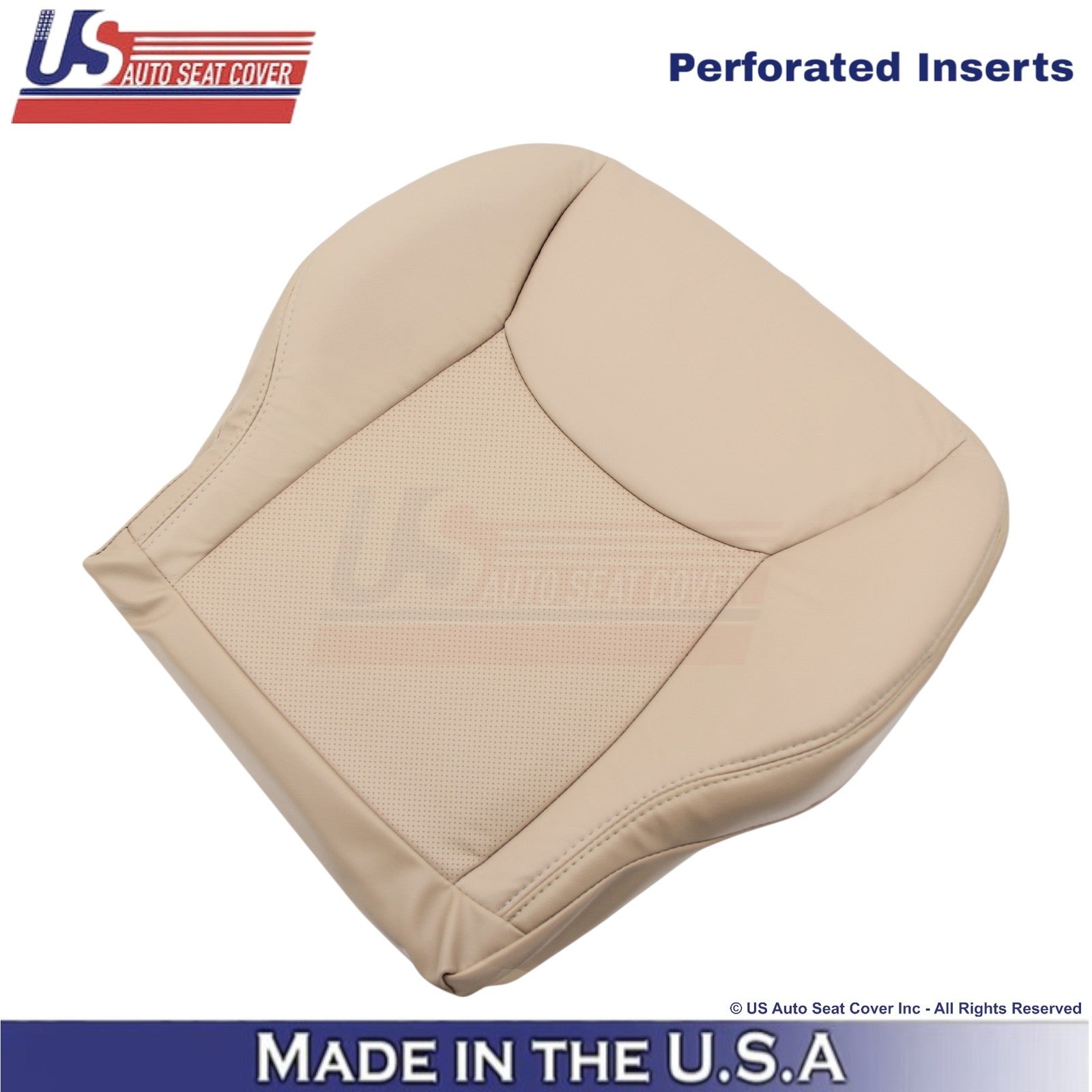 2002-06 For Mercedes-Benz S-Class Leatherette Half Perf Driver Bottom Cover Java