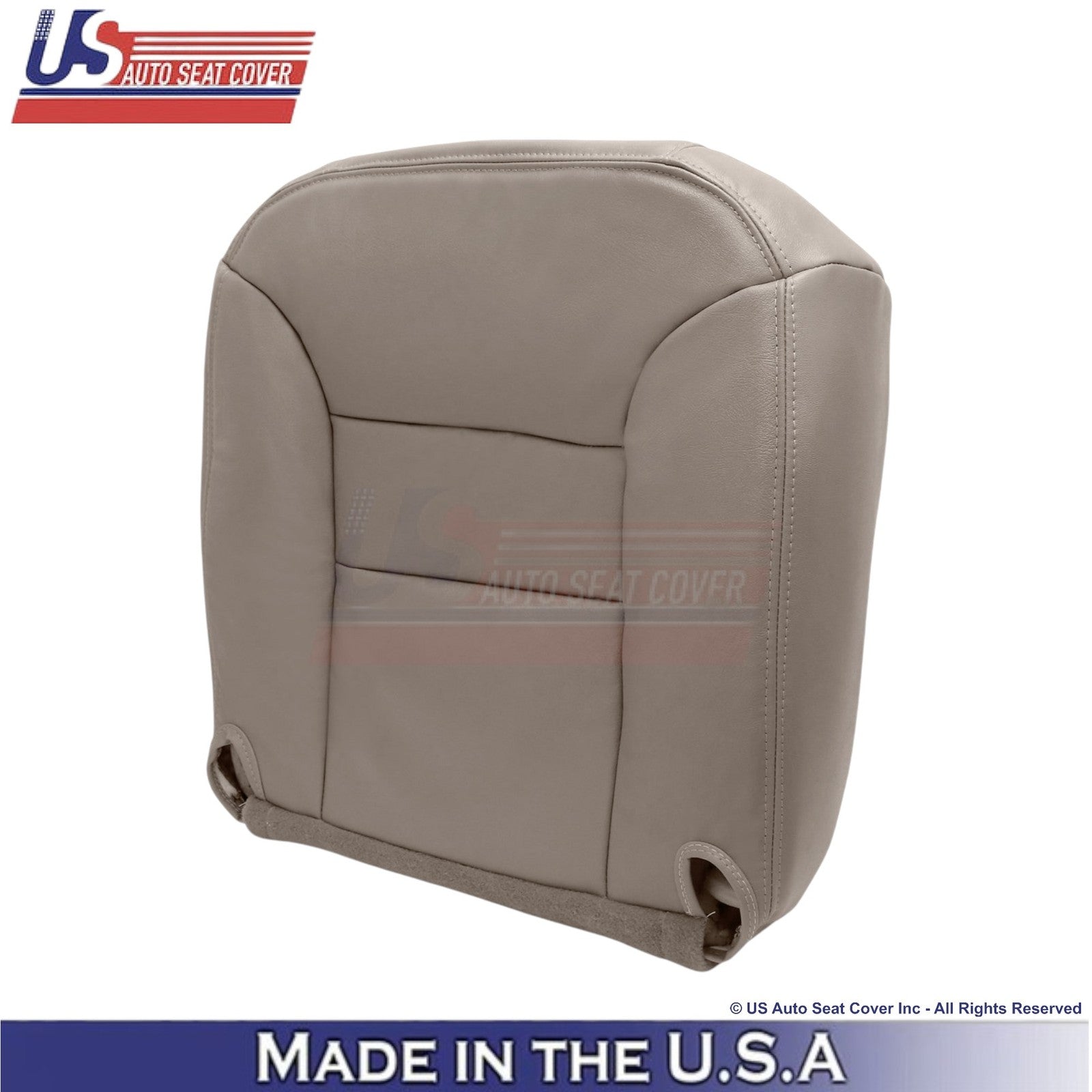 1995-1999 For Chevy Suburban Genuine Leather Front Bottom Covers Med Neutral
