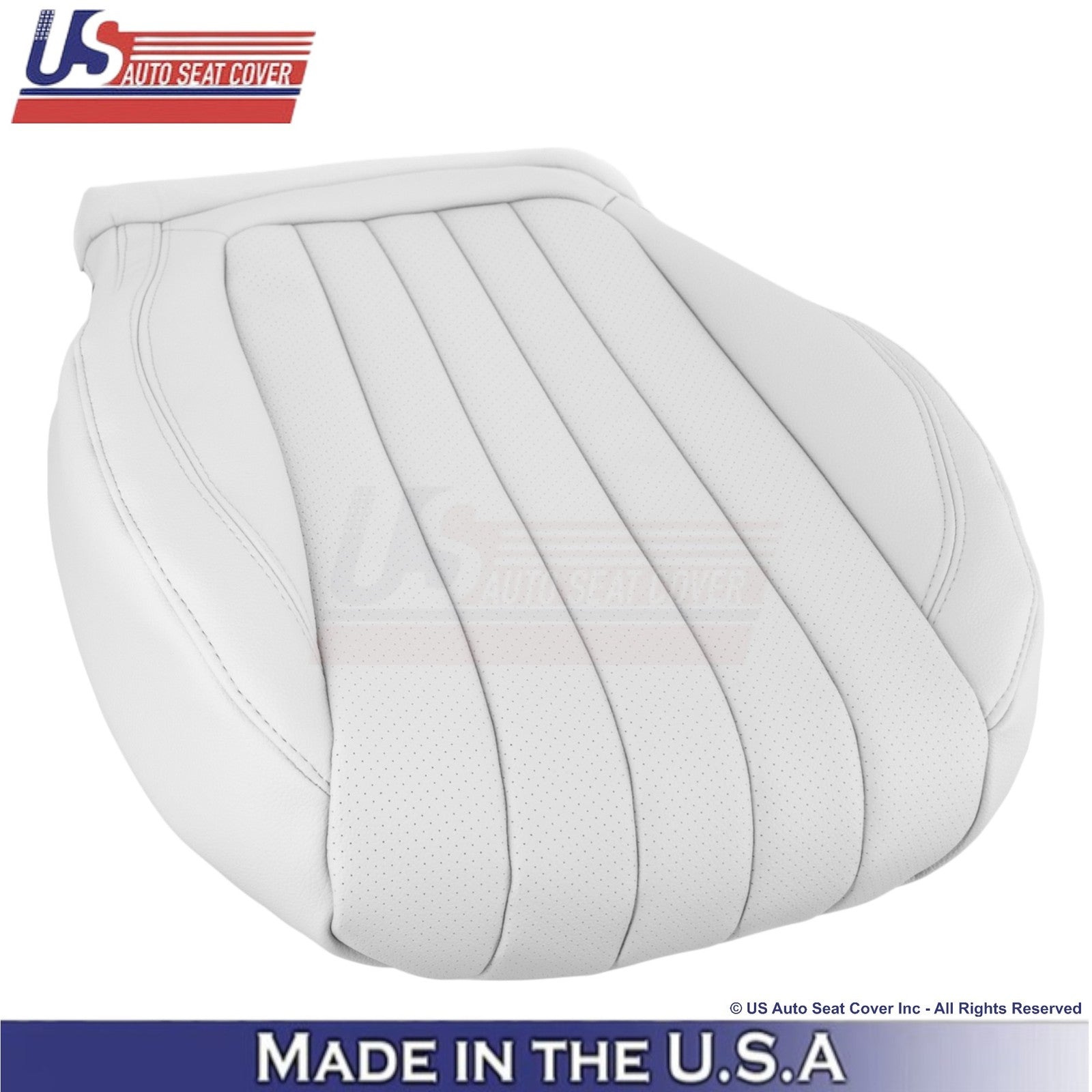 2019-2023 Fits Mercedes Benz E-Class Genuine Leather Front Bottom Covers White