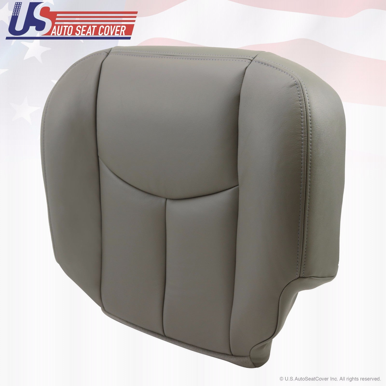 2003 2004 2005 GMC Sierra Driver Bottom Vinyl Seat Cover Plus Foam Cushion GRAY