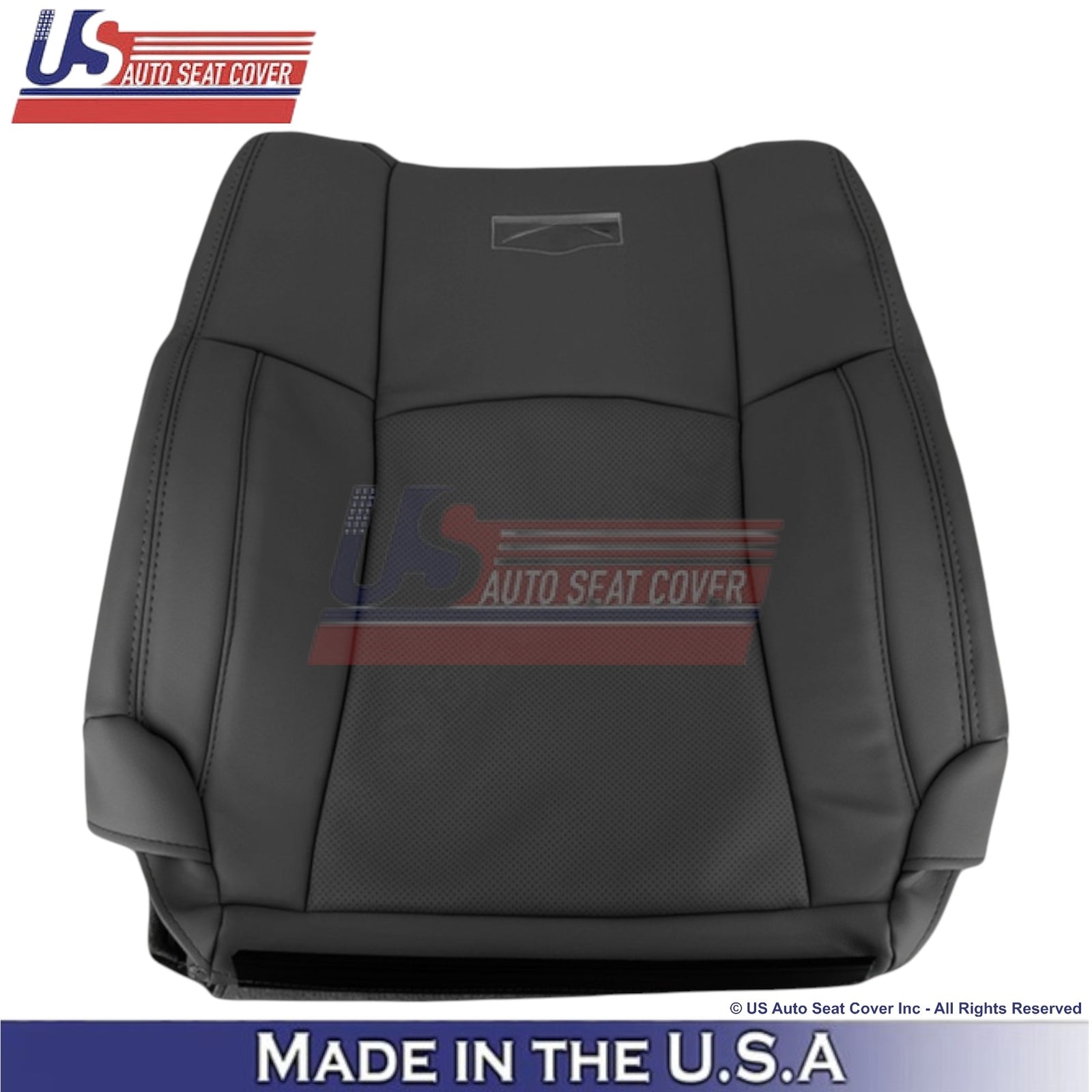 2013-2018 For Dodge Ram 1500 2500 Laramie Leatherette Front Top Covers Black