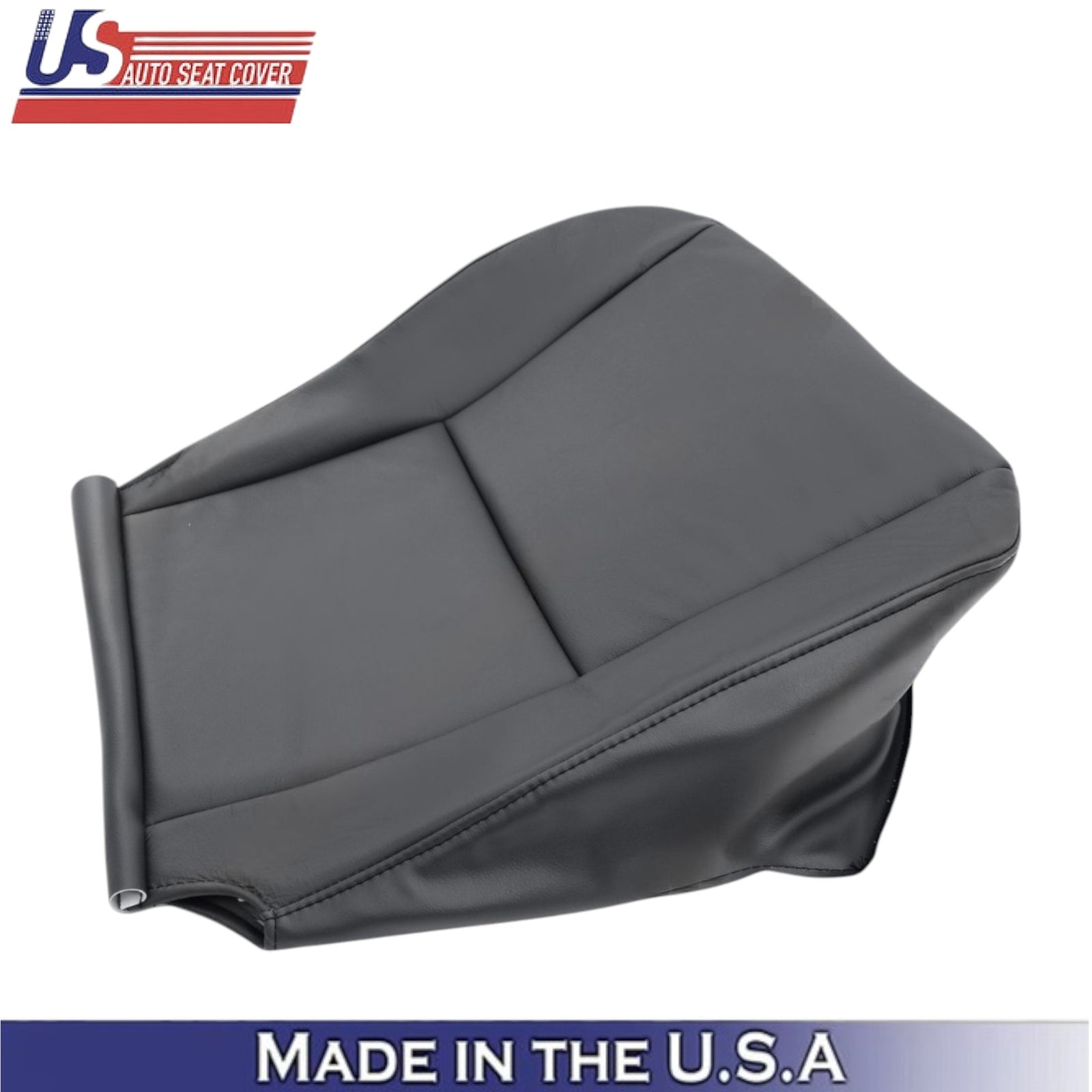 2005-2007 For Toyota Sequoia Leather Passenger Bottom Seat Cover Dark Charcoal