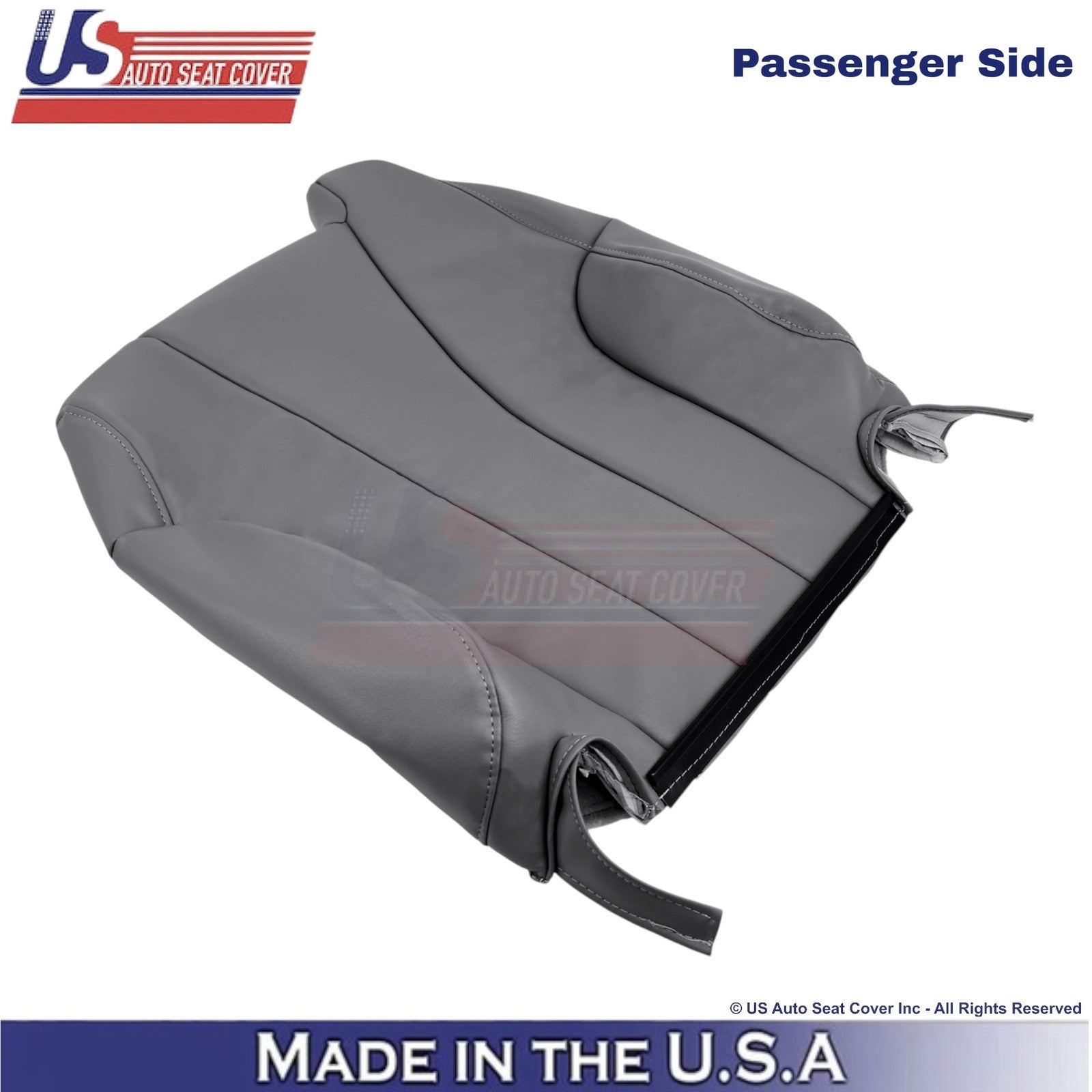 1999-2002 For Chevy Silverado W/T Leatherette Passenger Top Cover Dark Graphite