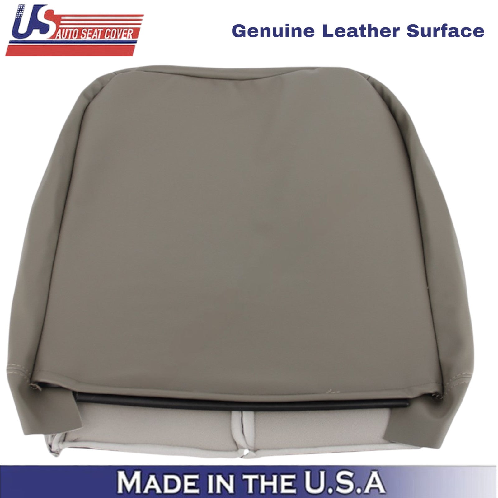 2002-2003 For Dodge Ram 1500 2500 Laramie Leather Driver Top Seat Cover Taupe