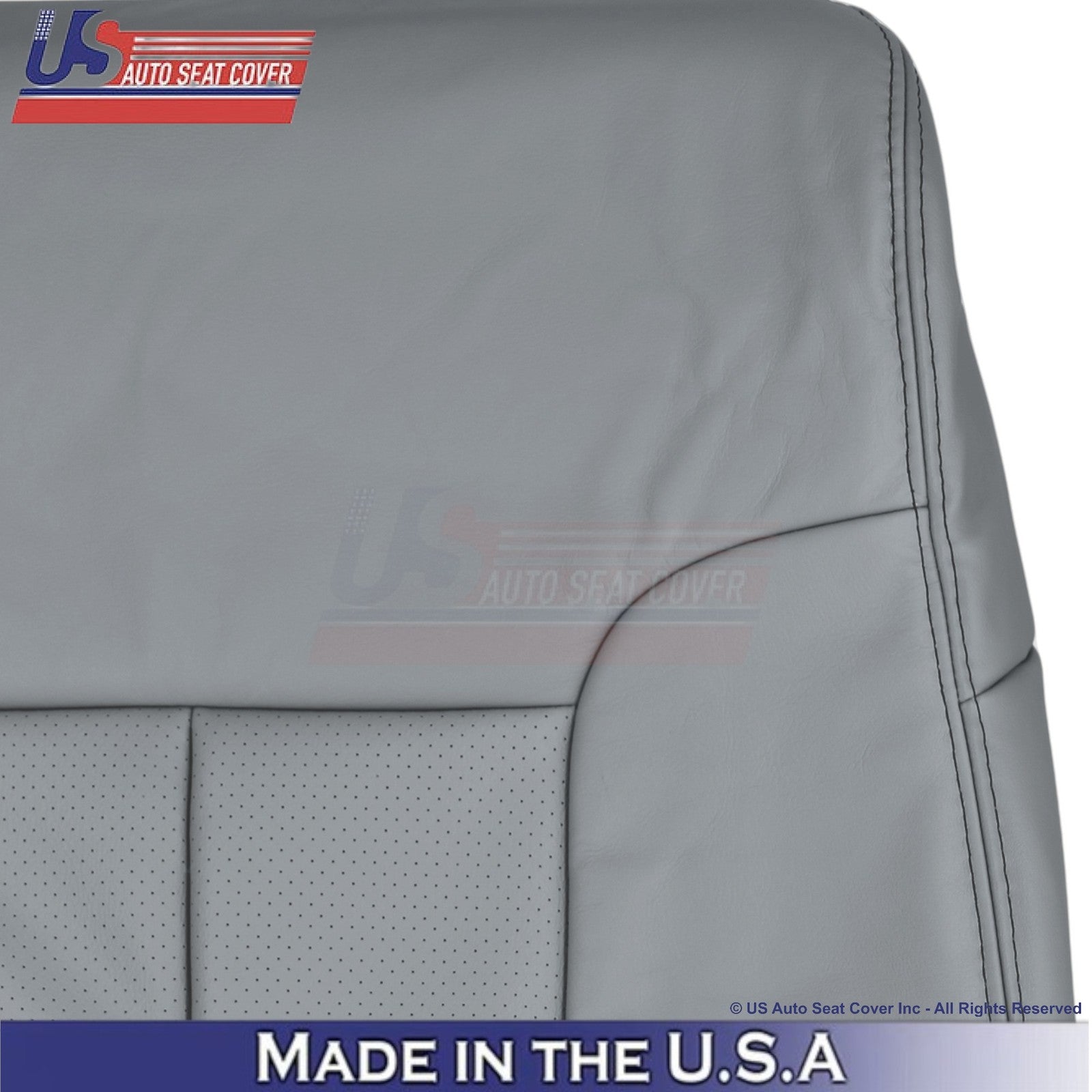 2011-2014 Fits Ford F150 Lariat Leatherette Perf. Front Replacement Covers Steel