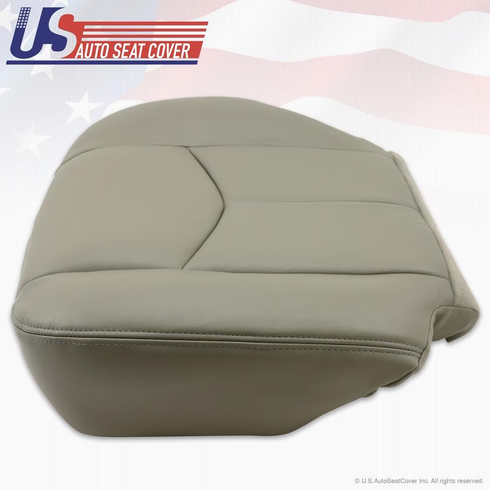 2003 to 2006 Yukon Sierra Driver Bottom Leather Seat Cover PEWTER GRAY