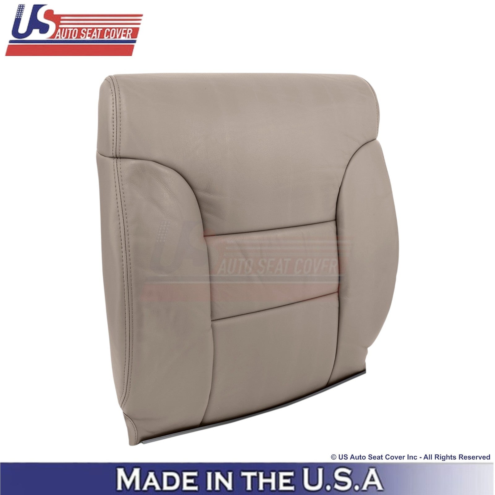 1995-1999 For Chevy Suburban Genuine Leather Passenger Side Covers Med Neutral