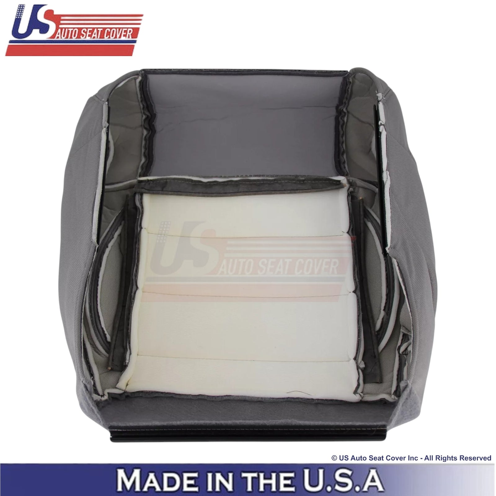 2007 For Jeep Wrangler Rubicon Sahara Cloth Driver Bottom Seat Cover Med. Slate