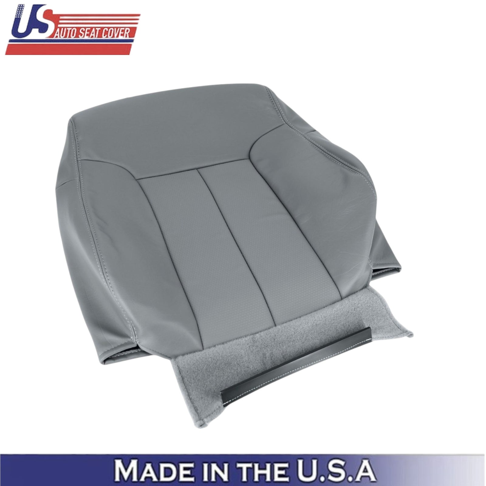 2011-2016 For Ford F250 F350 XL Work Truck Leatherette Front Top Covers Gray