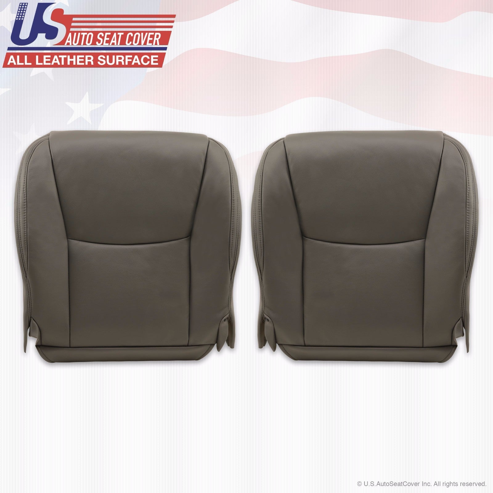 Fit 2003 Lexus GX470 Driver Passenger Bottom Replacement Leather Cover Dark Gray