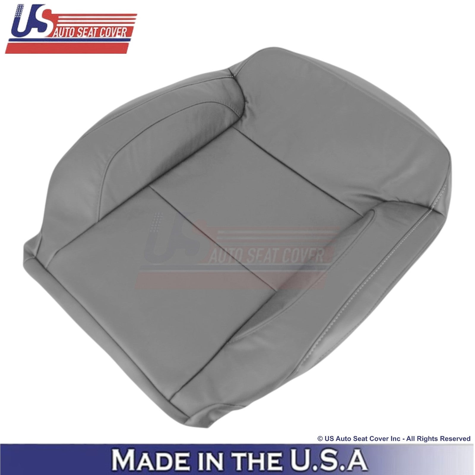 2014-2019 For Chevy Silverado 1500 LT LS Leatherette Driver Top Seat Cover Gray