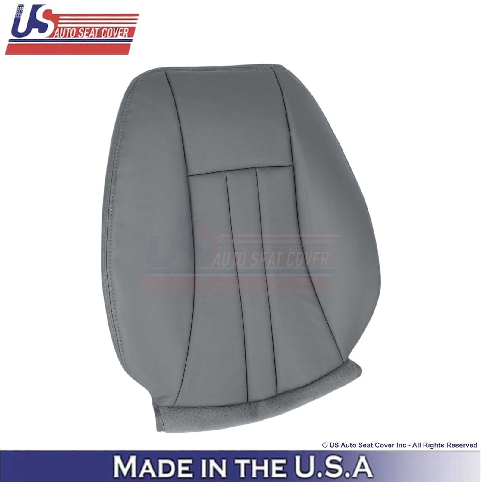 2004-2007 For Chrysler Town & Country Leatherette Passenger Covers Medium Gray
