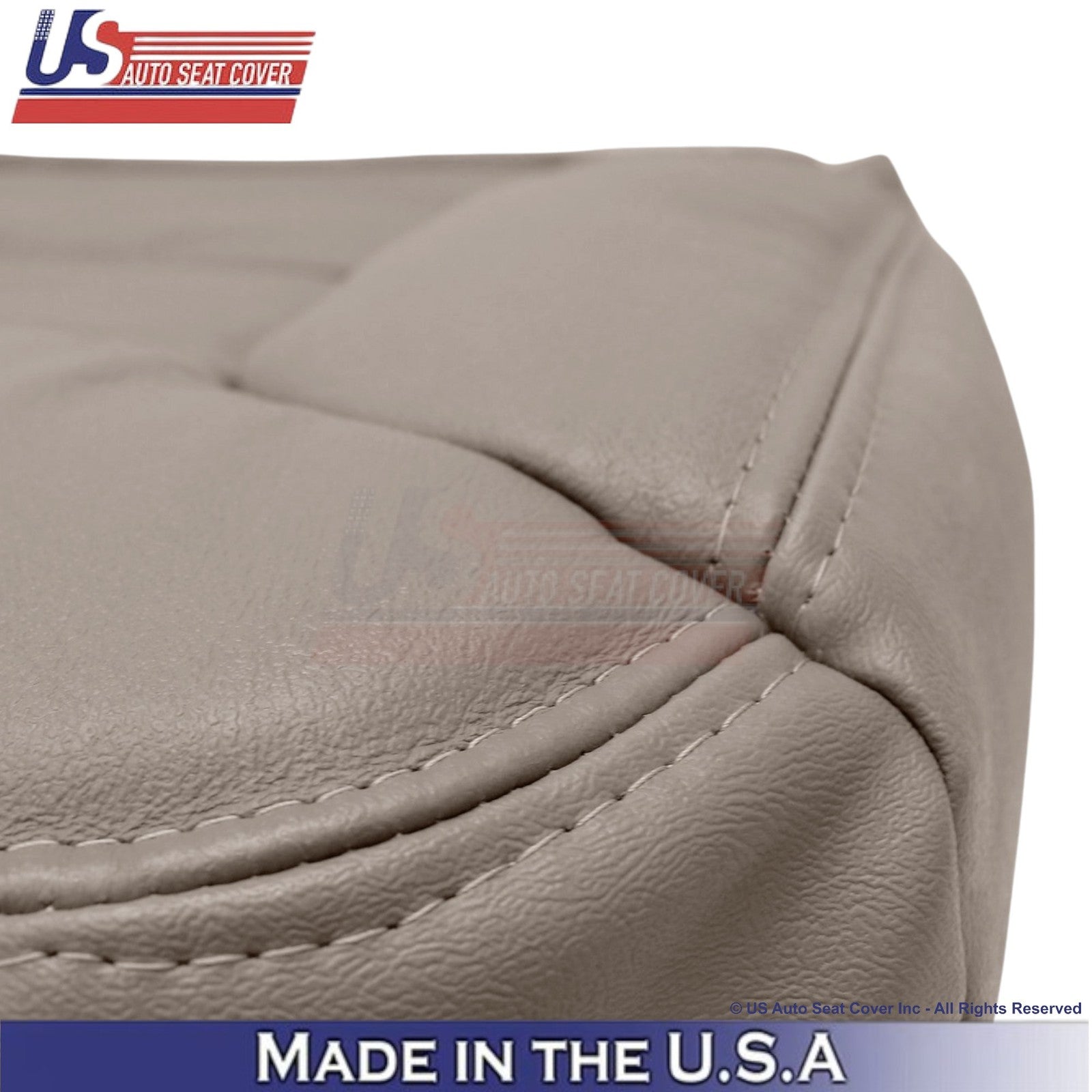 1995-1999 For Chevy Suburban Genuine Leather Passenger Side Covers Med Neutral