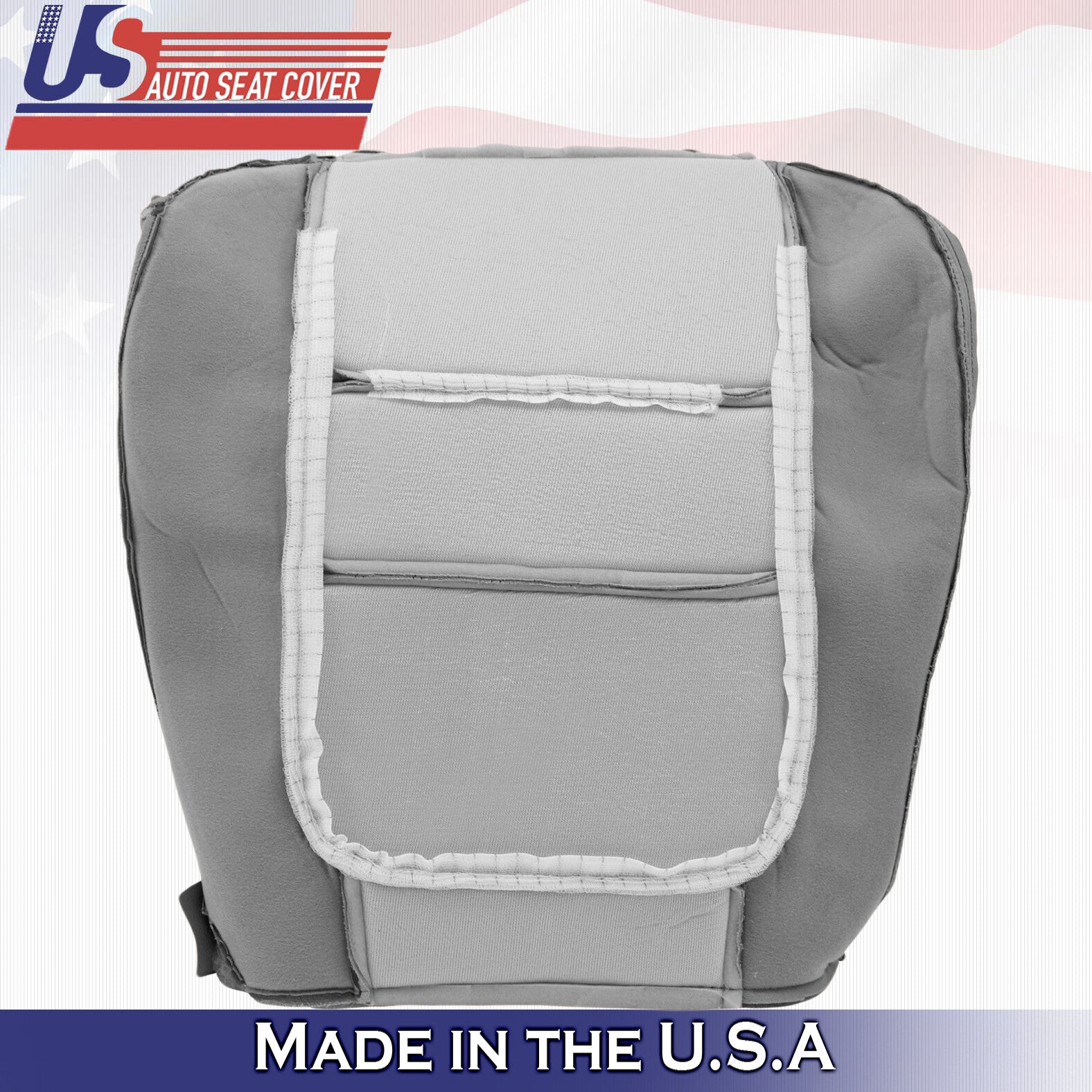 2001 For Ford F350 Lariat Driver Passenger Bottom Perforated Leather Cover Gray