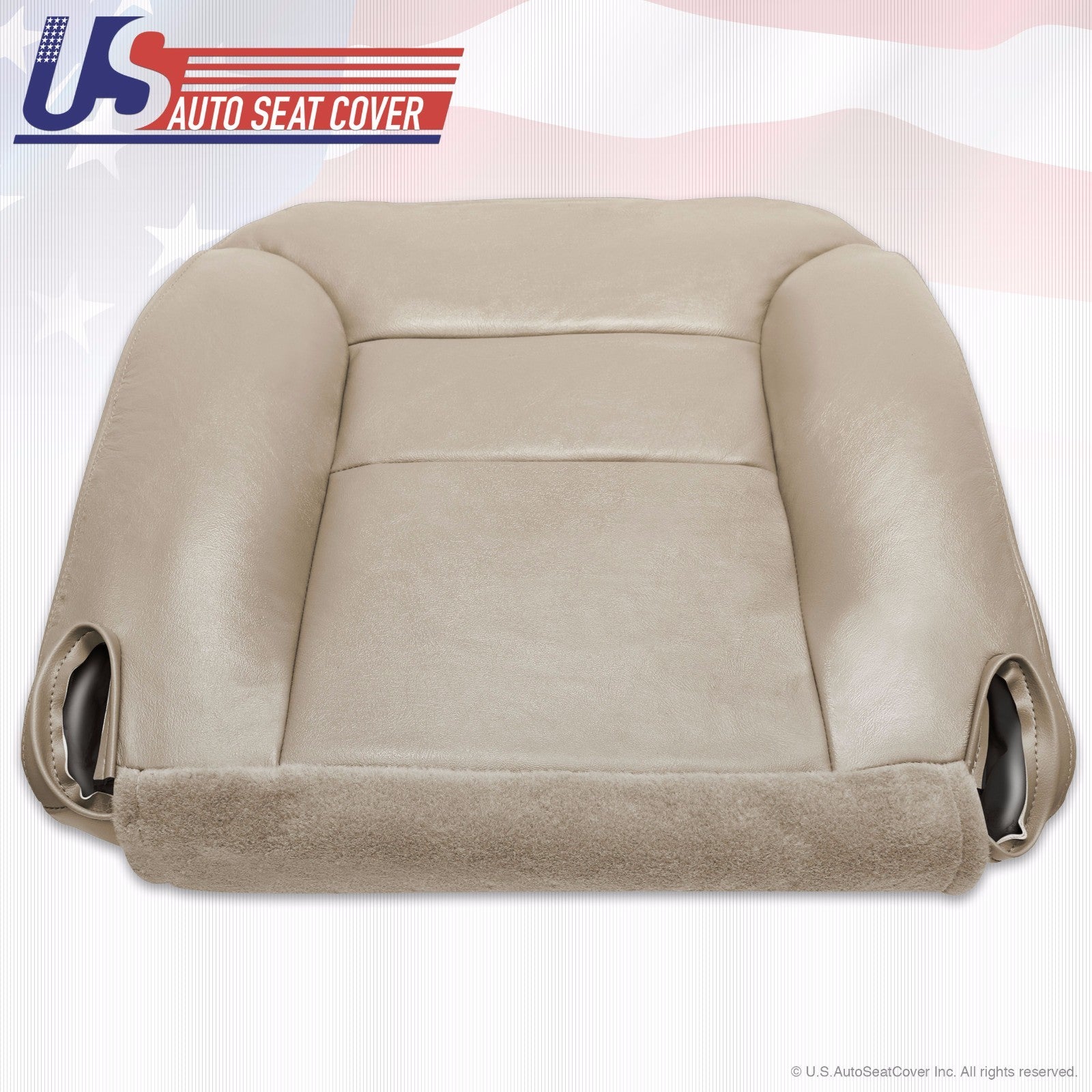 1995-1998 1999 GMC Sierra Yukon Tahoe Driver Side Bottom Leather Seat Cover Tan