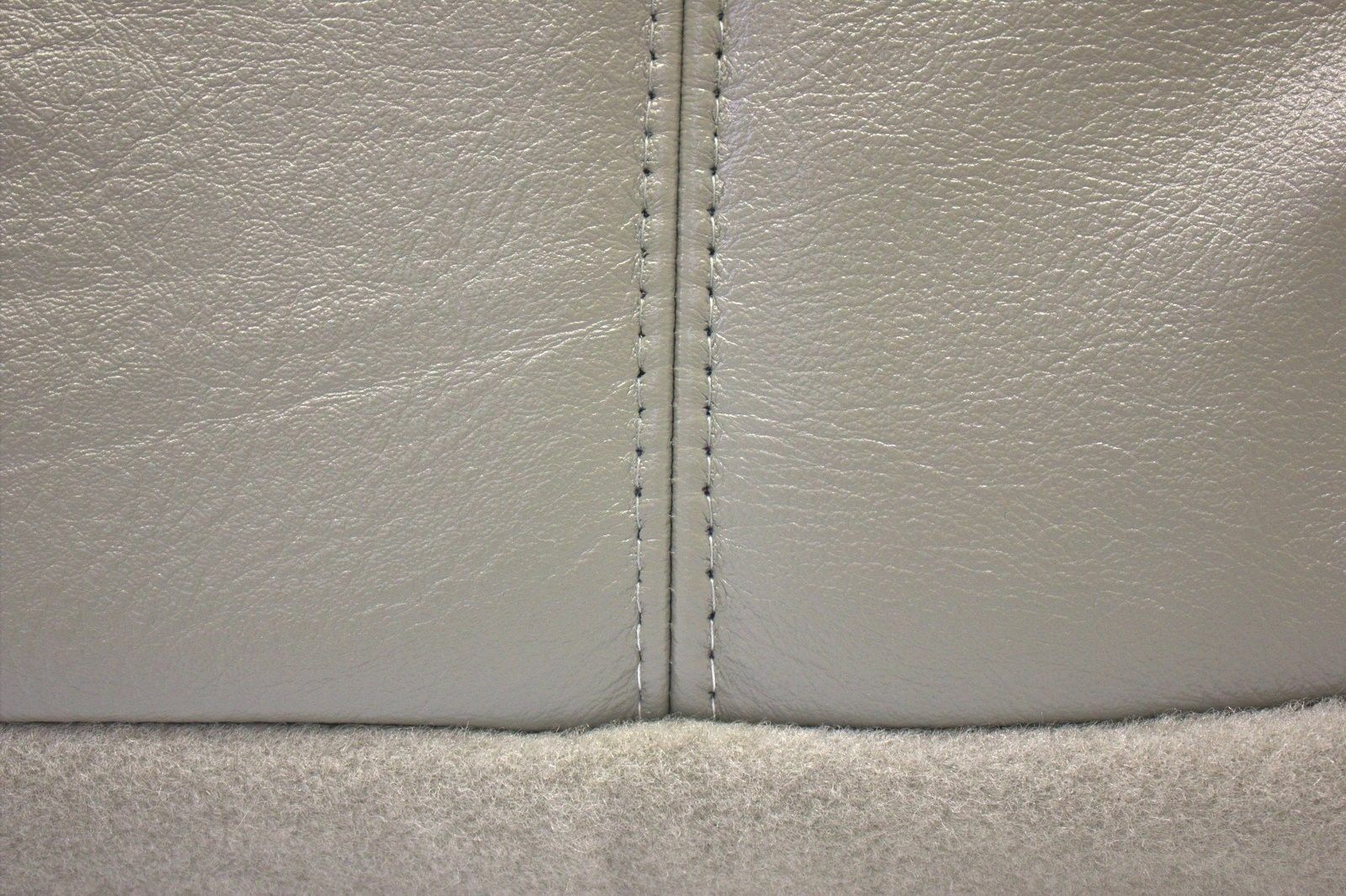 1999 2001 2002 Chevy Silverado Driver Bottom Leather Seat Cover Pewter