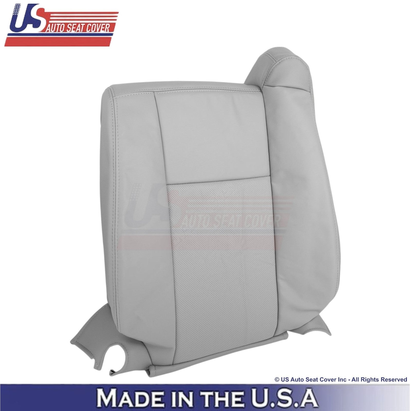 2003-2007 Fits Cadillac CTS Leather Driver/Passenger Top Replacement Covers Gray
