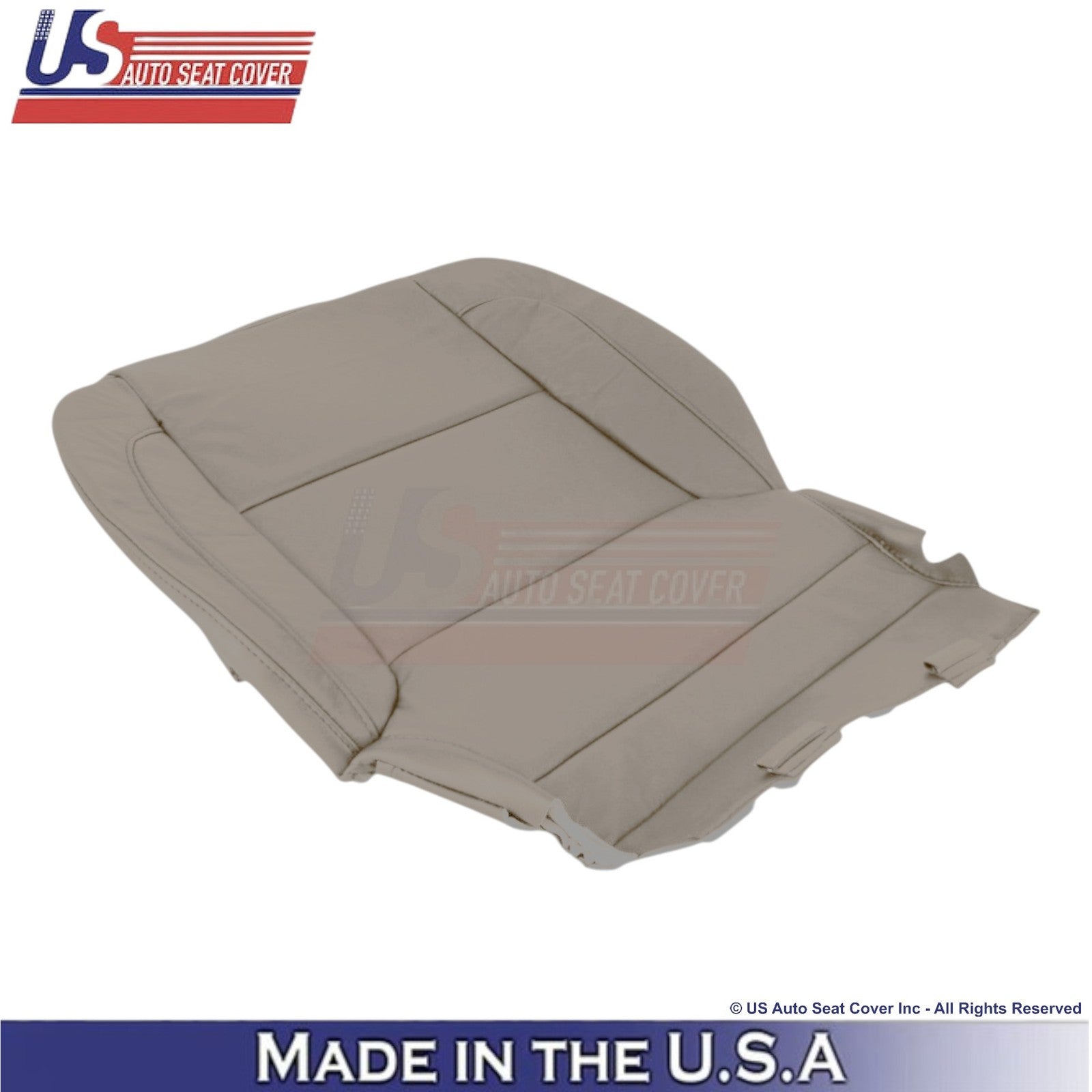 2014-2019 For Chevy Silverado 1500 LT LS Genuine Leather Front Covers Dune Tan