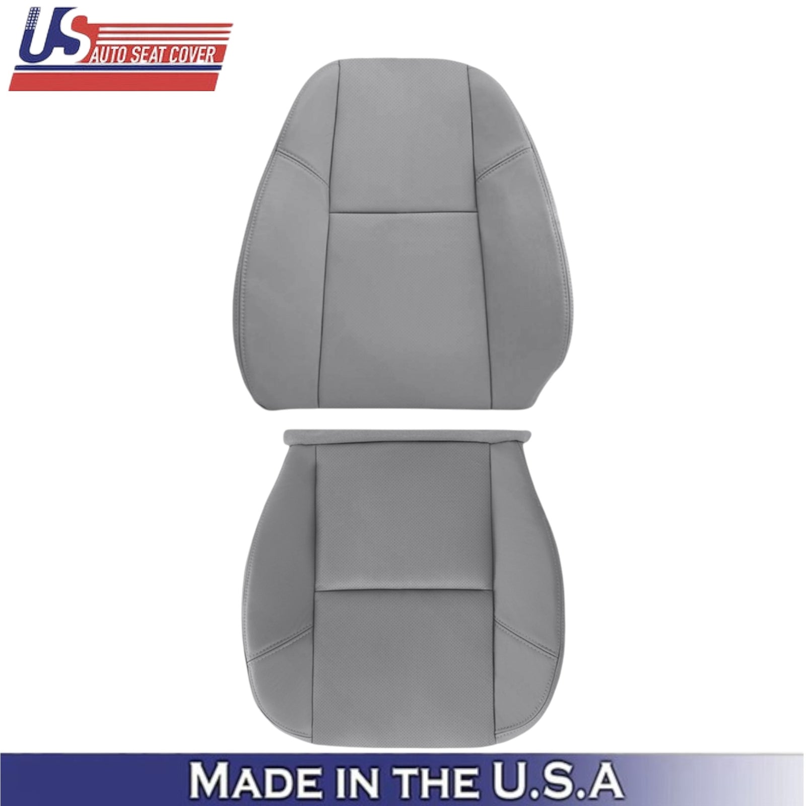 2009-2014 For GMC Sierra Denali Genuine Leather Passenger Covers Light Titanium