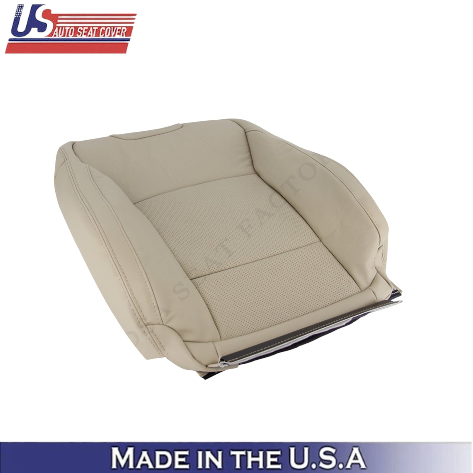 2015-2017 For Subaru Outback Leatherette Passenger Side Seat Covers Warm Ivory