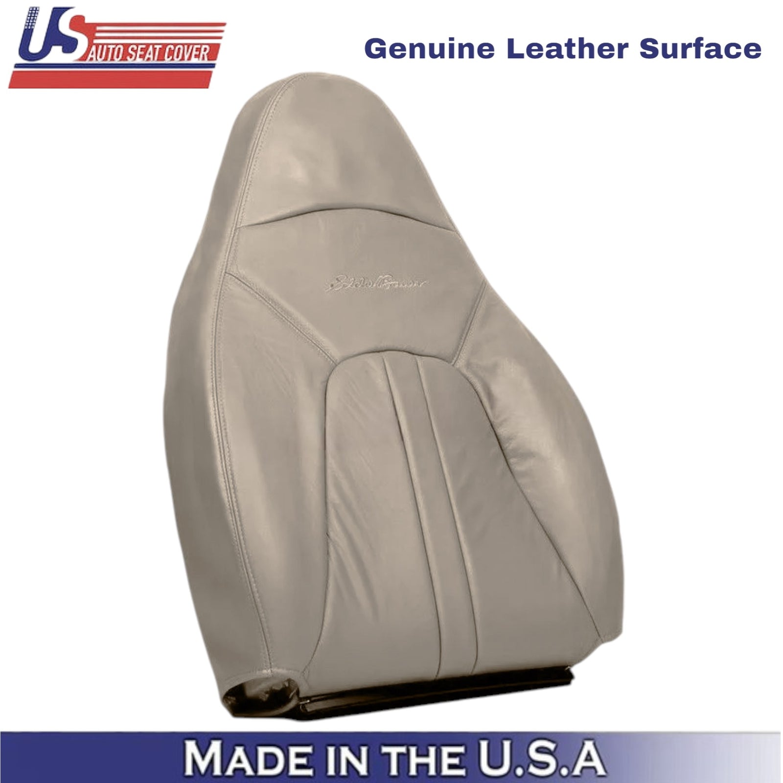 2000-2002 For Ford Expedition Eddie Bauer Leather Front Top Covers Med Parchment
