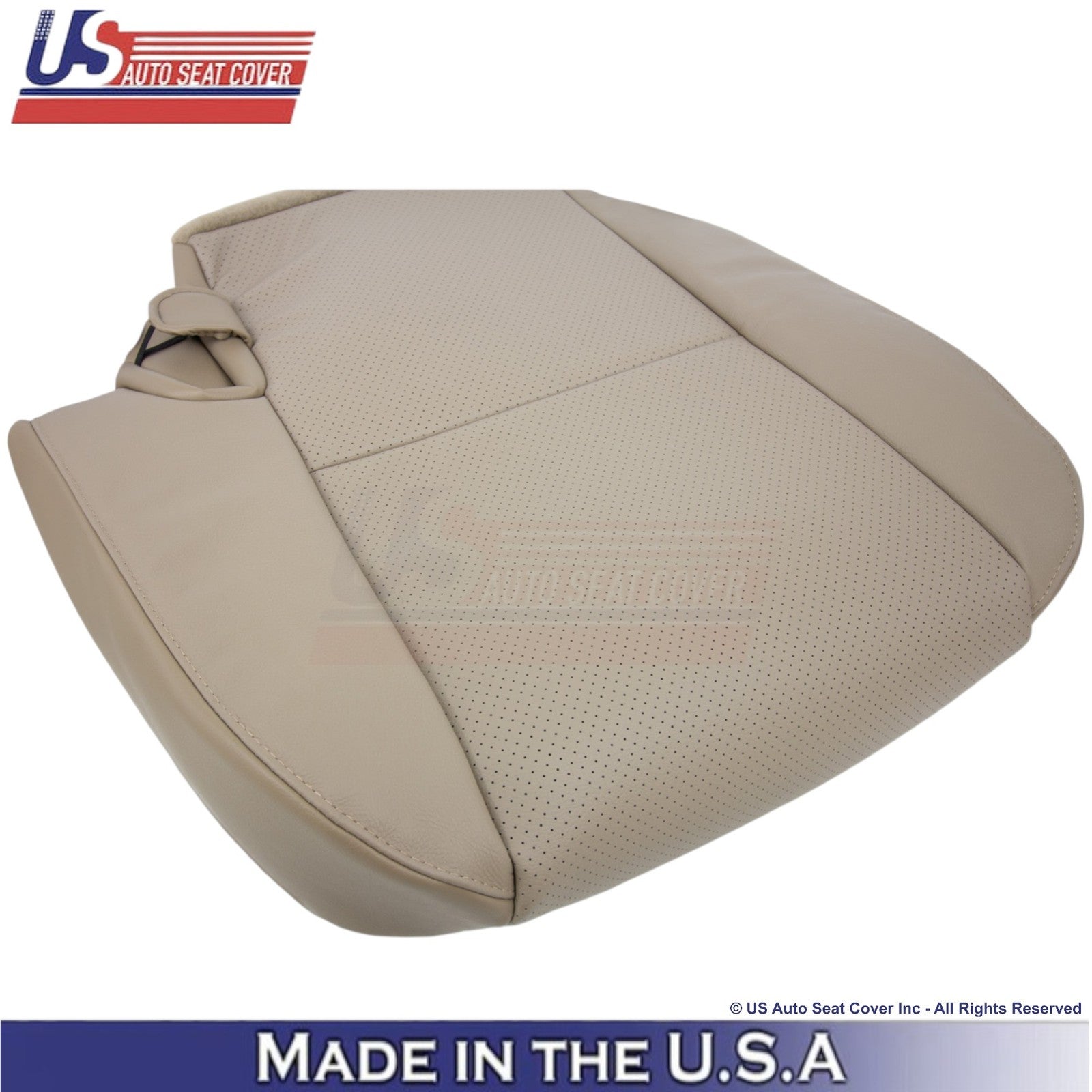 2011 Fits Toyota Tundra Genuine Leather Perf. Rear Left Bottom Cover Sand Beige