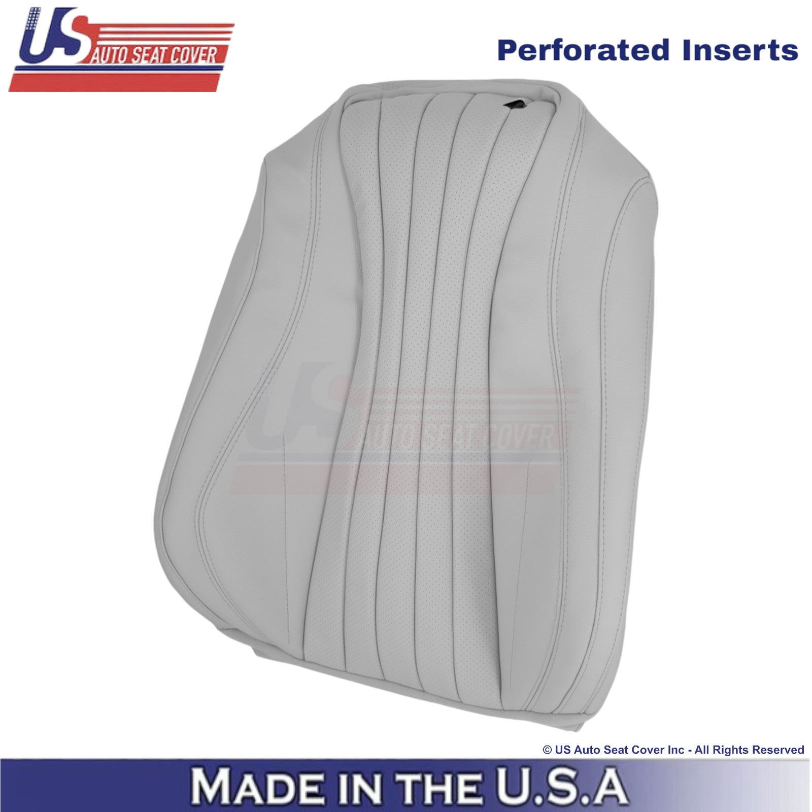 2021-2023 For Mercedes Benz E-Class Leatherette Front Driver Top Seat Cover Gray