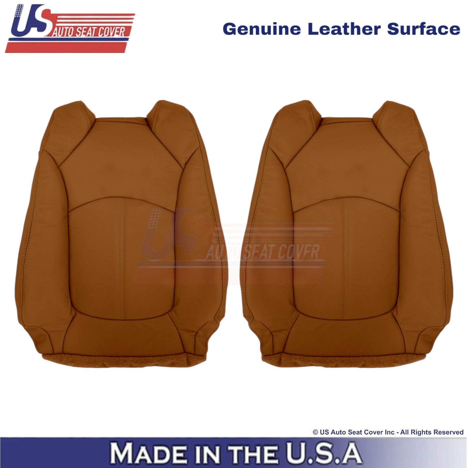 2013-2014 Fits Chevy Traverse Genuine Leather Front Top Seat Covers Mojave