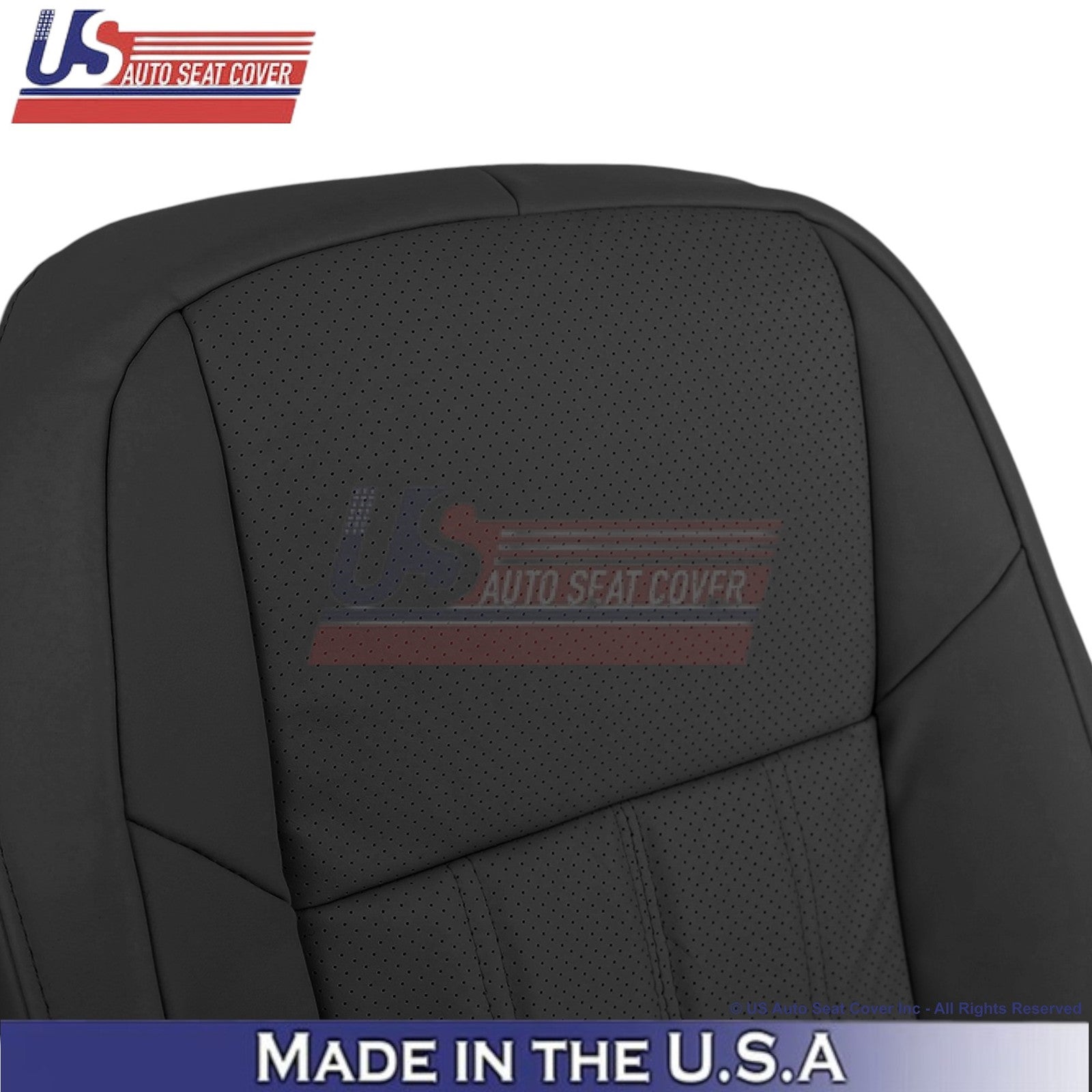 2016-2018 Fits Lexus ES 350 Leather Passenger Side Replacement Seat Covers Black