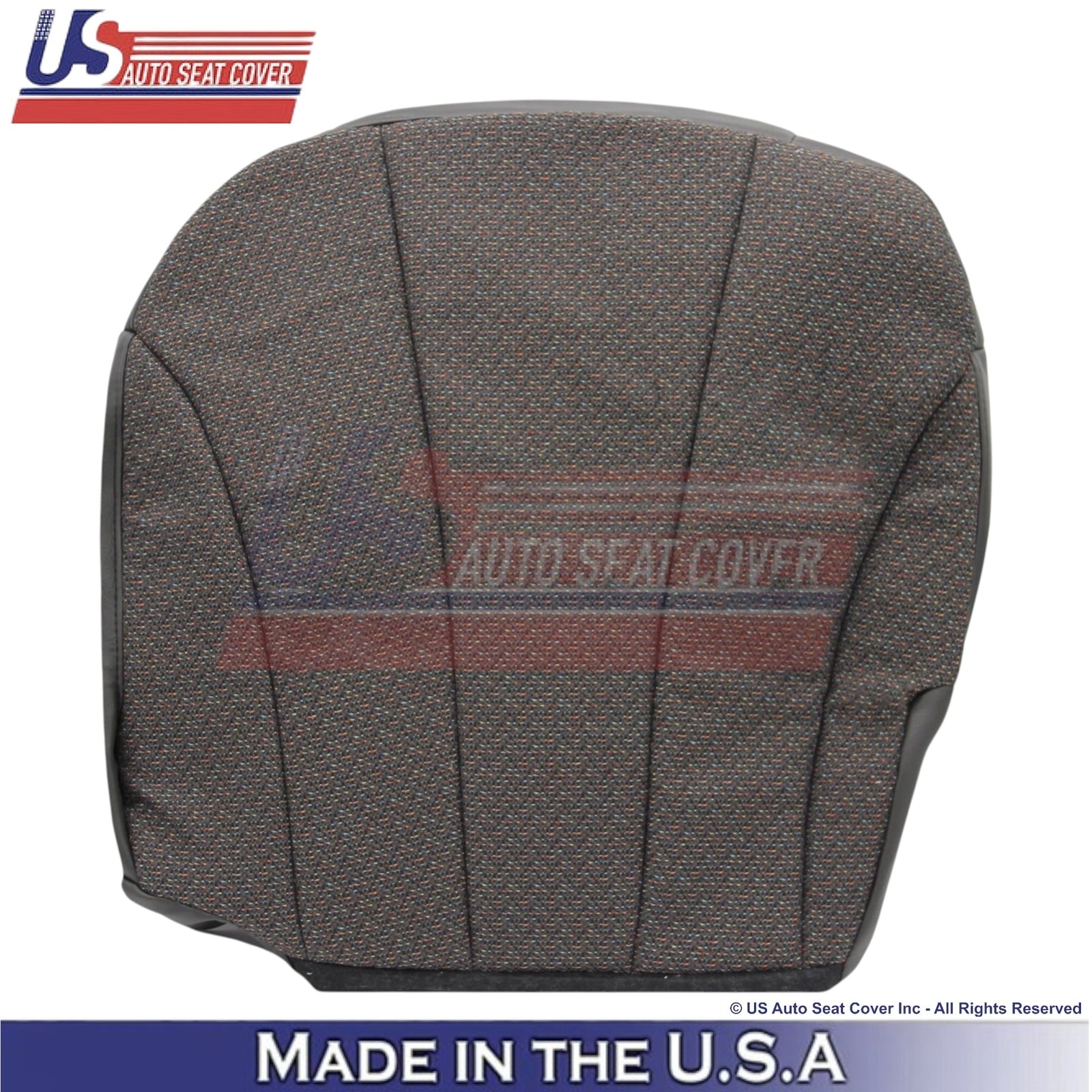 1999-2002 For Chevy Silverado 1500 2500 Cloth Front Bottom Seat Covers Dark Gray