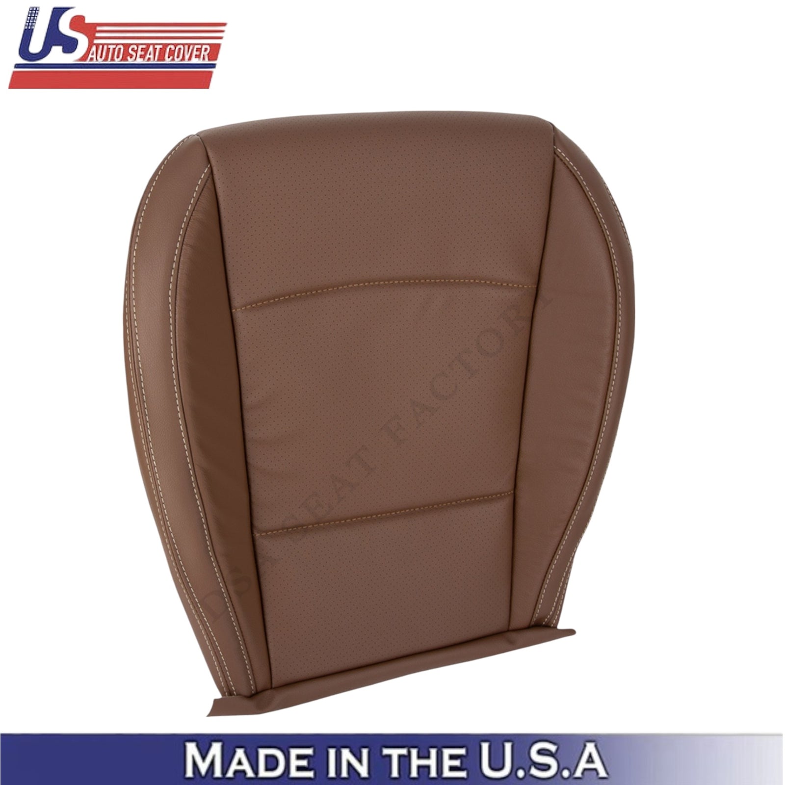 2015-2017 For Subaru Outback Leatherette Front Bottom Seat Covers Java Brown