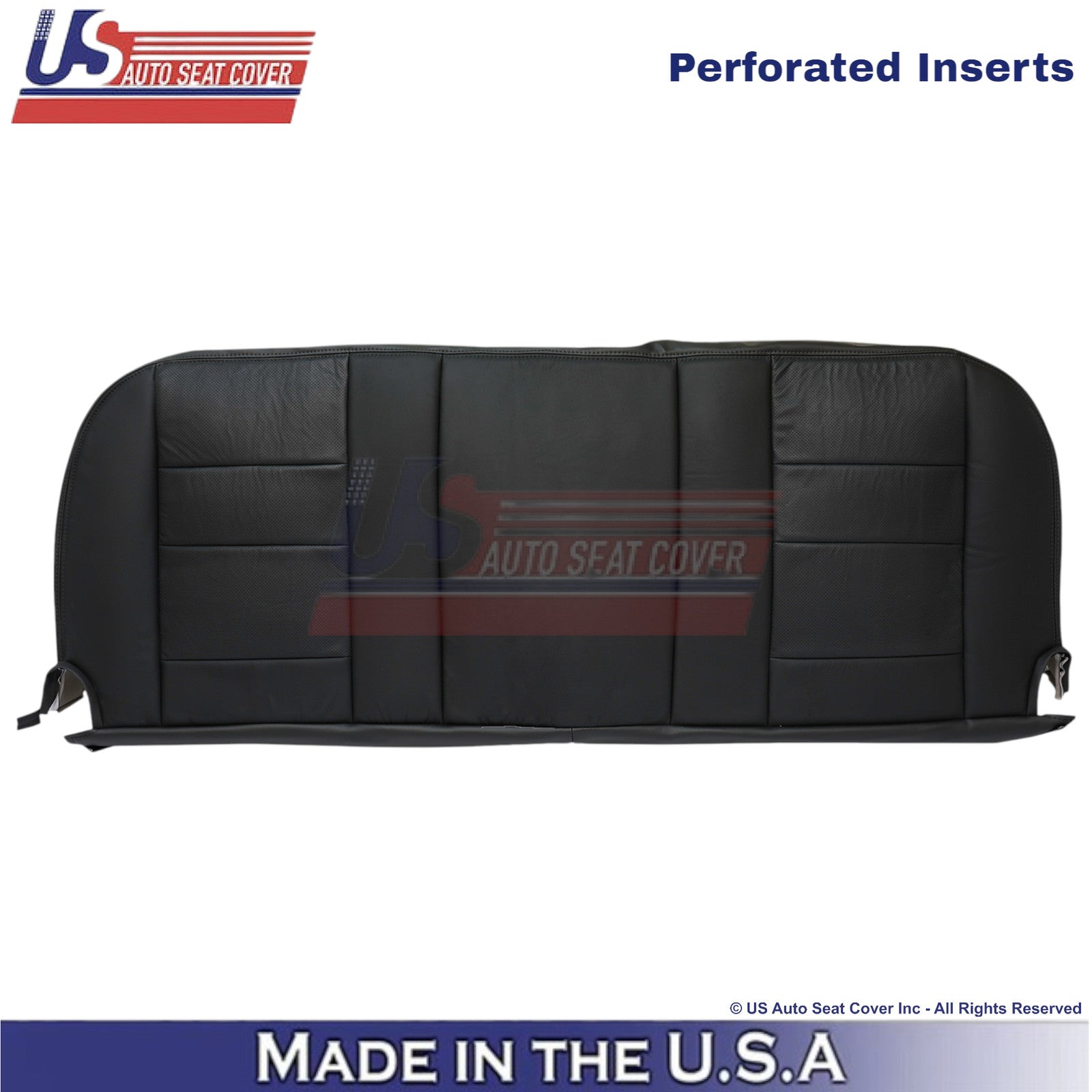 2003-2004 For Ford F250 F350 Lariat Leatherette Perf Rear Bottom OEM Cover Black