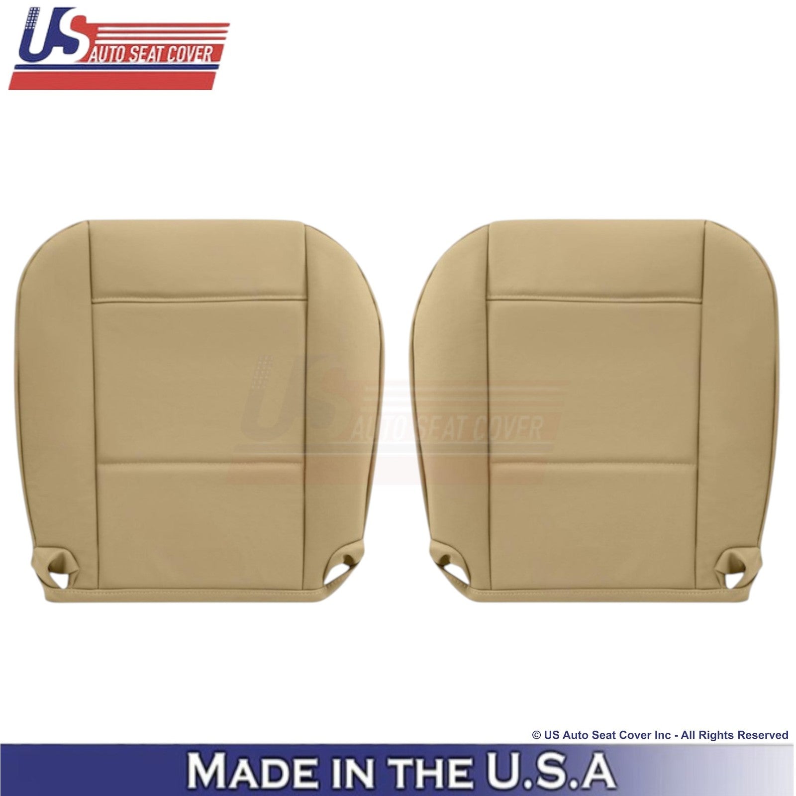 1998-2005 For BMW 3 Series E46 Leatherette Front Bottom Replacement Covers Beige
