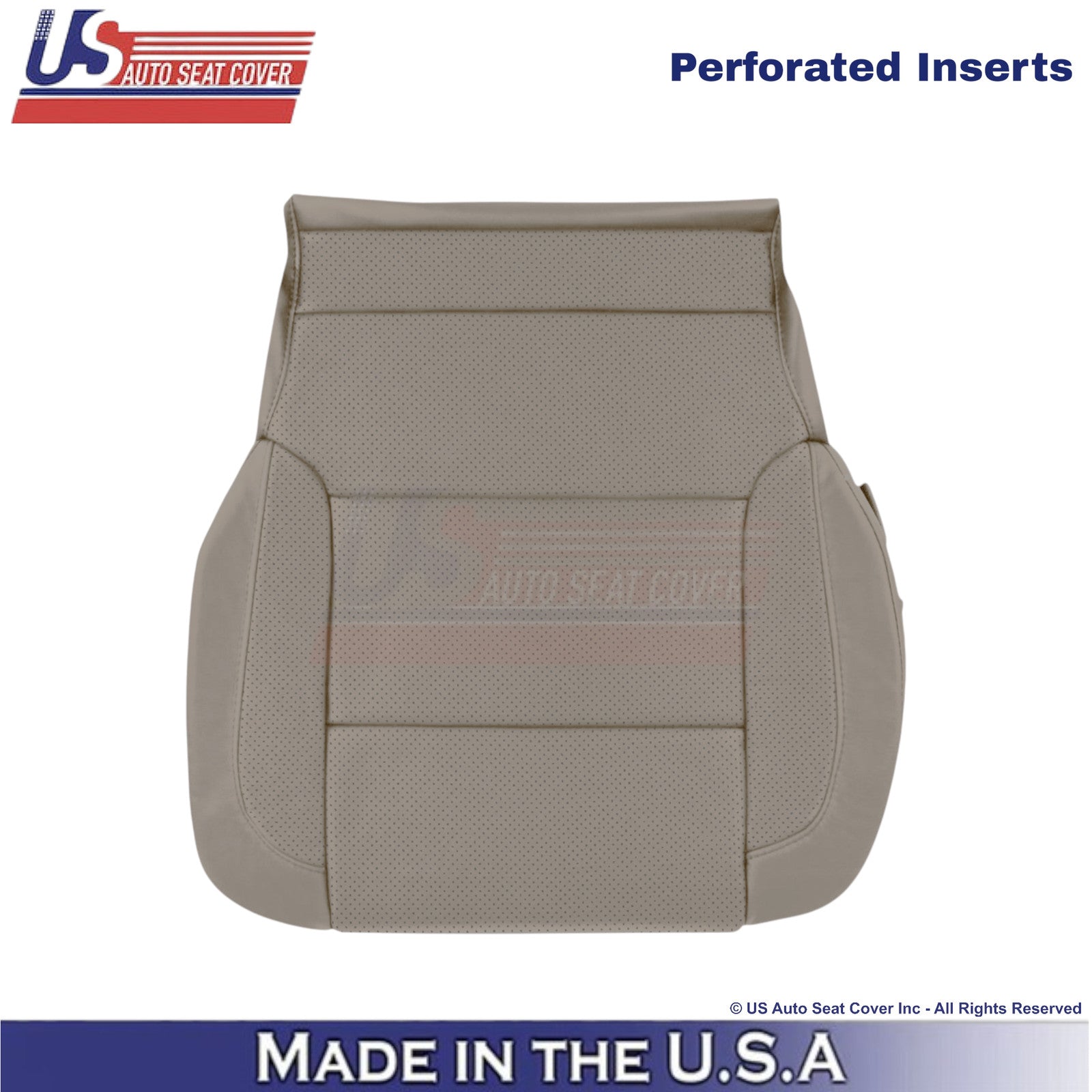 2014-2019 For Chevy Silverado 1500 LT LS Leather Perf Driver Bottom Cover Dune
