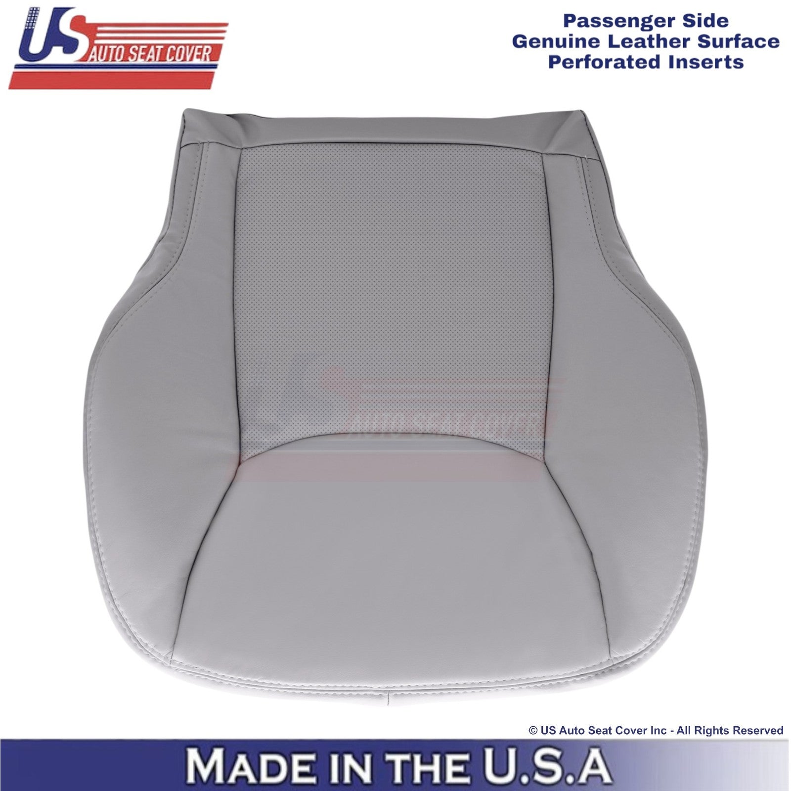 2002-06 For Mercedes-Benz S Genuine Leather Half Prf Passenger Bottom Cover Gray
