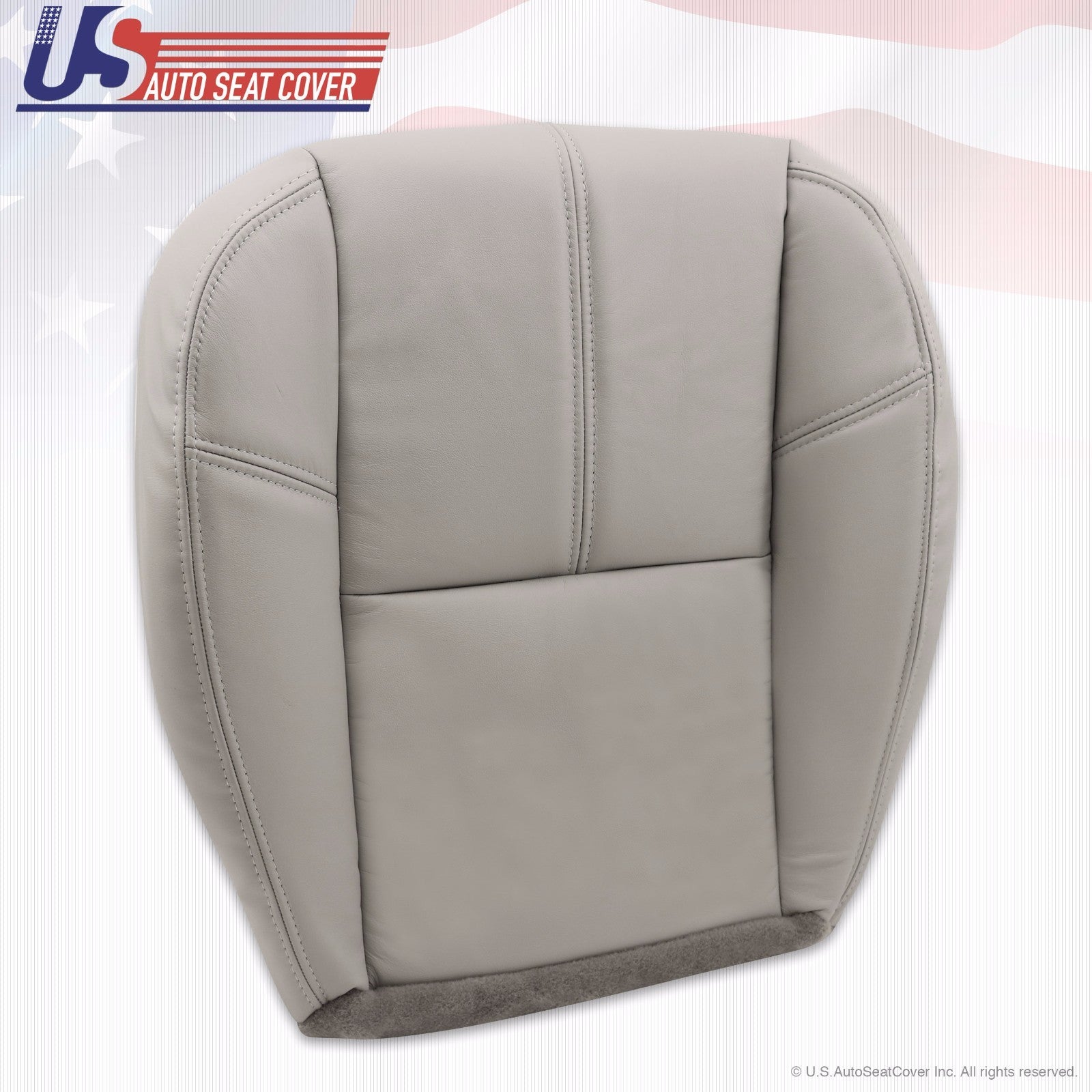 2007 2008 2009 2010 Chevy Tahoe & Suburban Passenger Leather Seat Cover Lt Gray