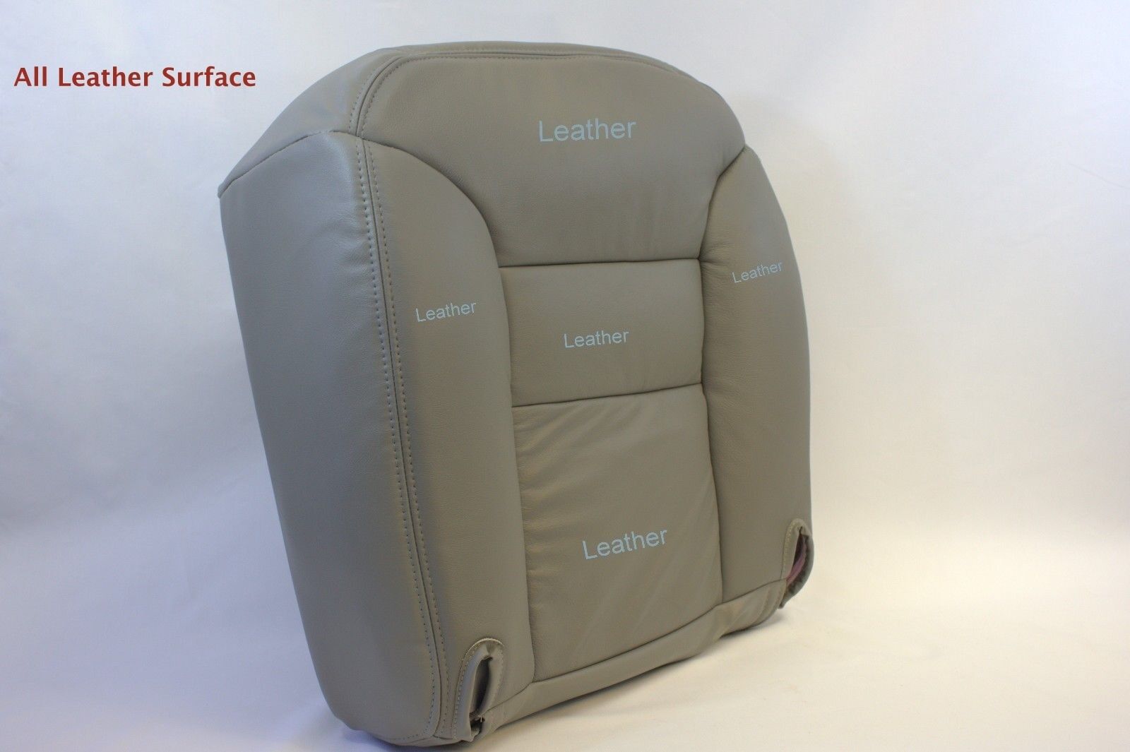 1999 Chevy Suburban Tahoe Leather Driver-Bottom Seat Cover Pewter "Gray"