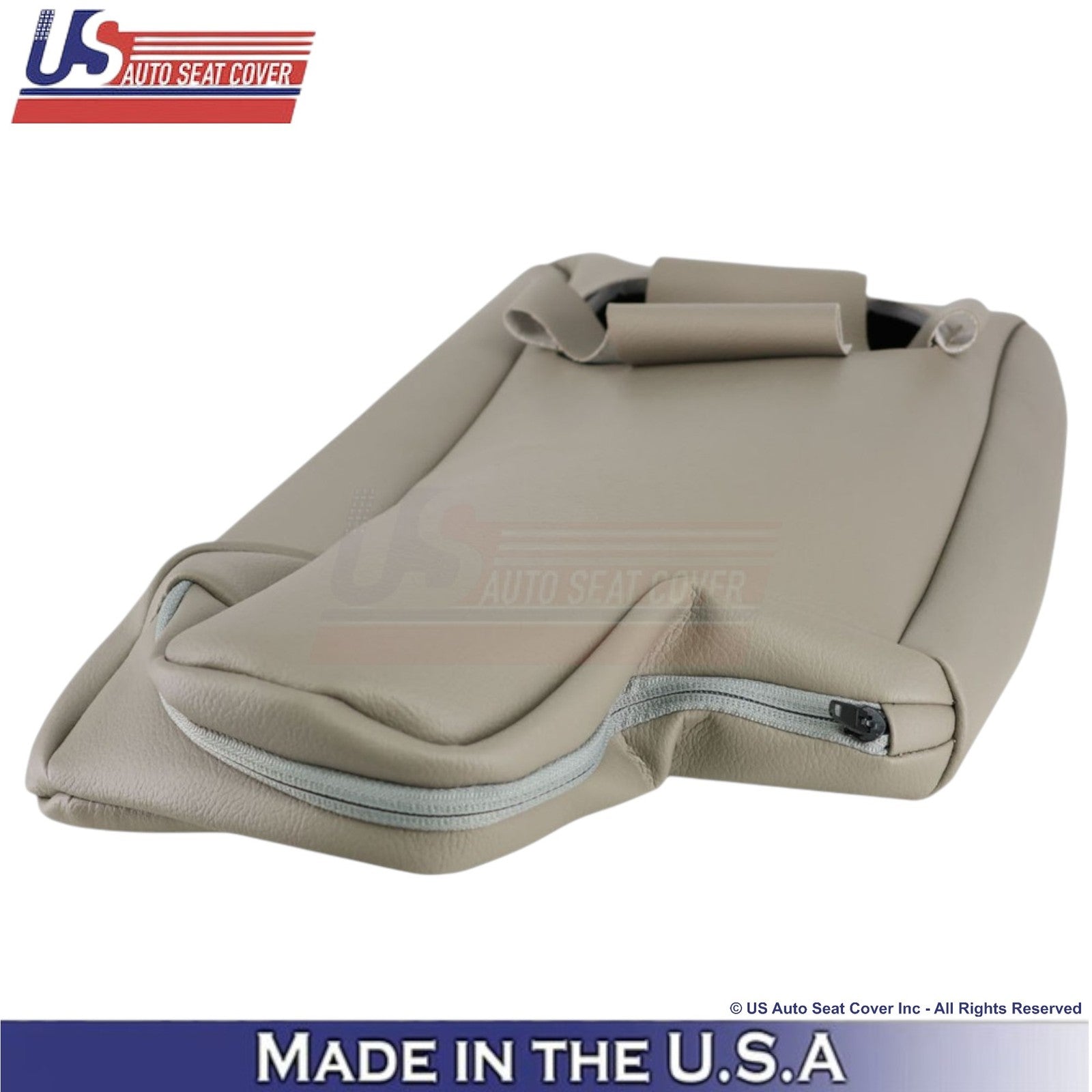 2011-2015 For Ford Explorer 2nd Row with Console Leather Covers Med. Light Stone