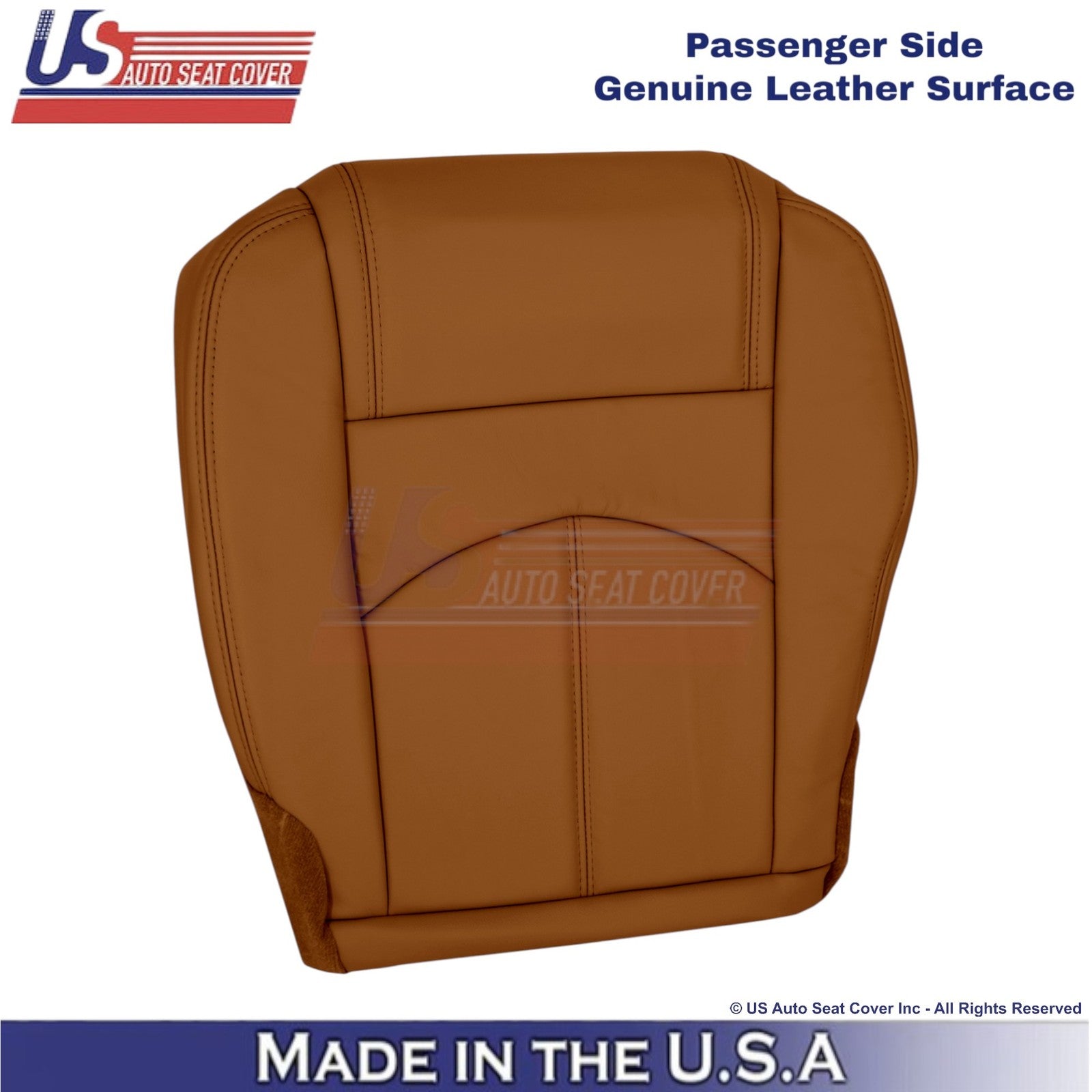 2013-2014 Fits Chevy Traverse Genuine Leather Passenger Bottom Seat Cover Mojave